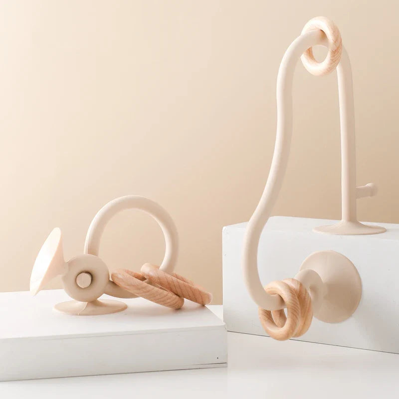 Wood And Silicone Toy Roller Coaster Set Multivariant