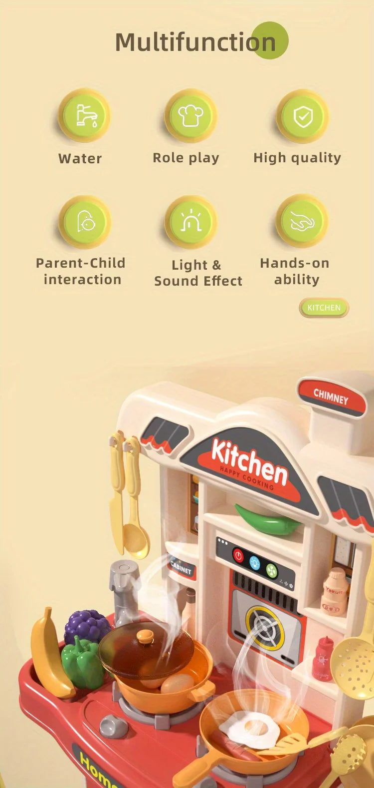 Pretend Play Kitchen Toy For Children Multivariant