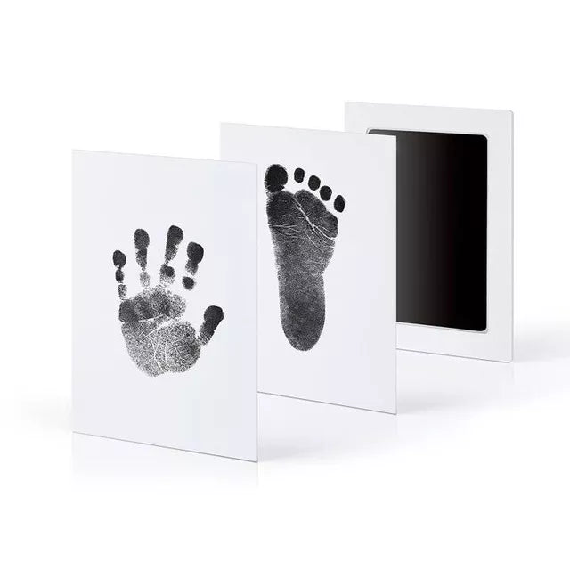 Diy Kit For Souvenir Feet/handprints On White Background Multivariant