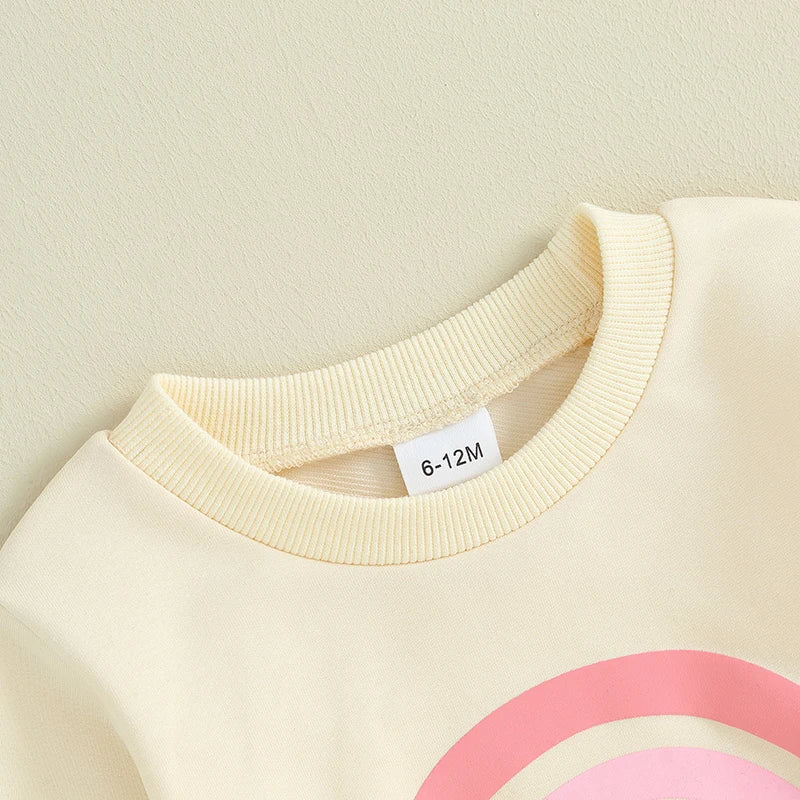 Pants And Sweatshirt Set With Rainbow Multivariant