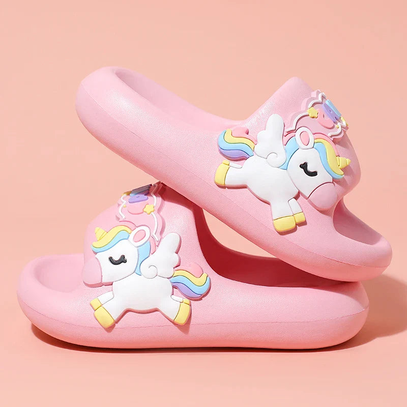 Unicorn Rainbow Slippers Ultra Soft Eva Ages 0-3 Years