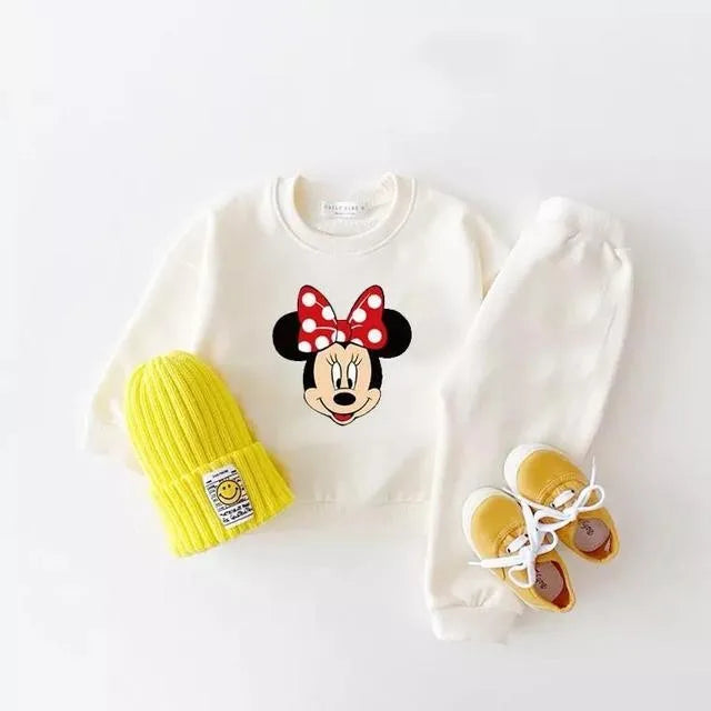 2-piece Cartoon Sweatshirt And Pants Tracksuit Set For Children Multivariant