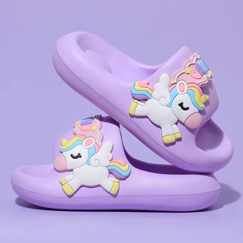 Unicorn Rainbow Slippers Ultra Soft Eva Ages 0-3 Years