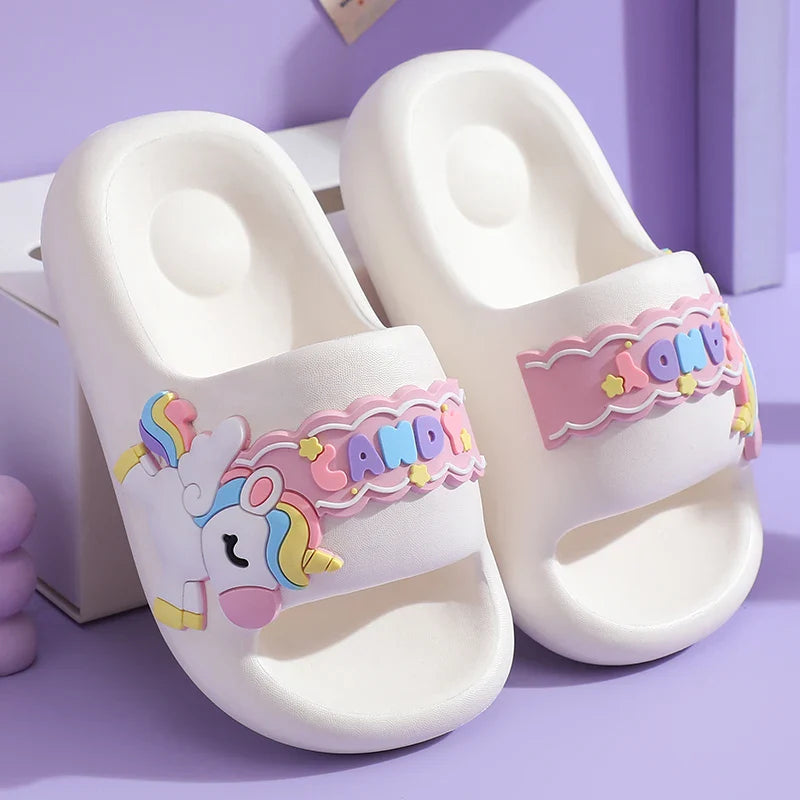 Unicorn Rainbow Slippers Ultra Soft Eva Ages 0-3 Years
