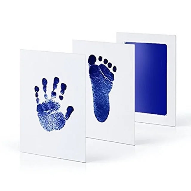 Diy Kit For Souvenir Feet/handprints On White Background Multivariant