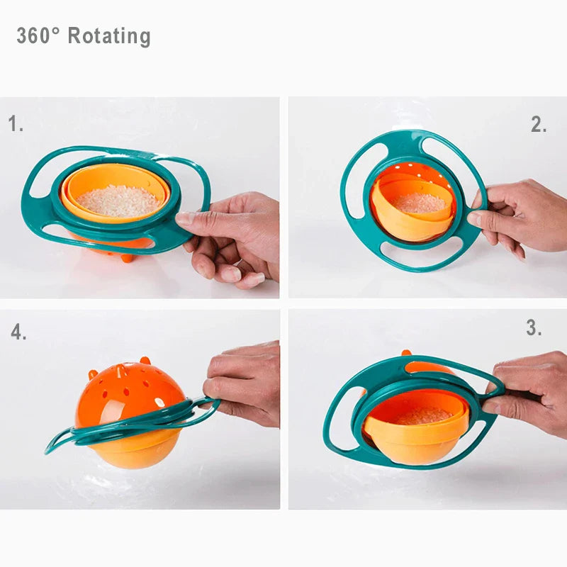 Spill Proof Gyro Bowl For Children Multivariant