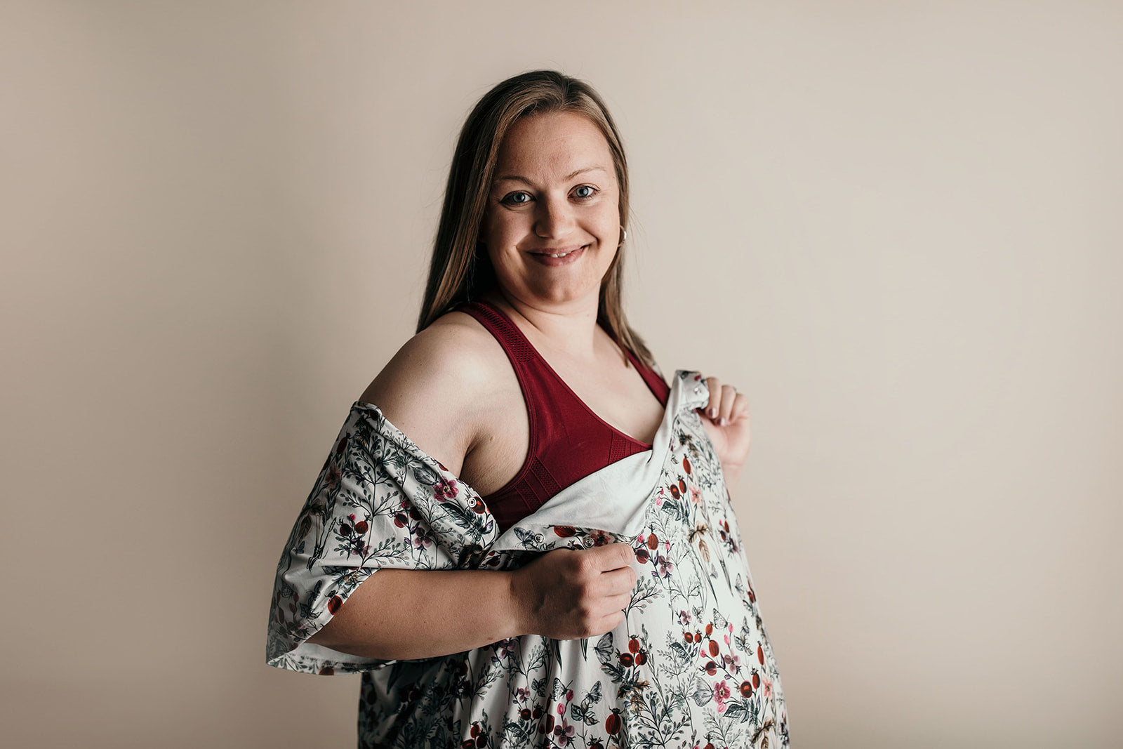 Floral Mommy Labor And Delivery Nursing Hospital Gown