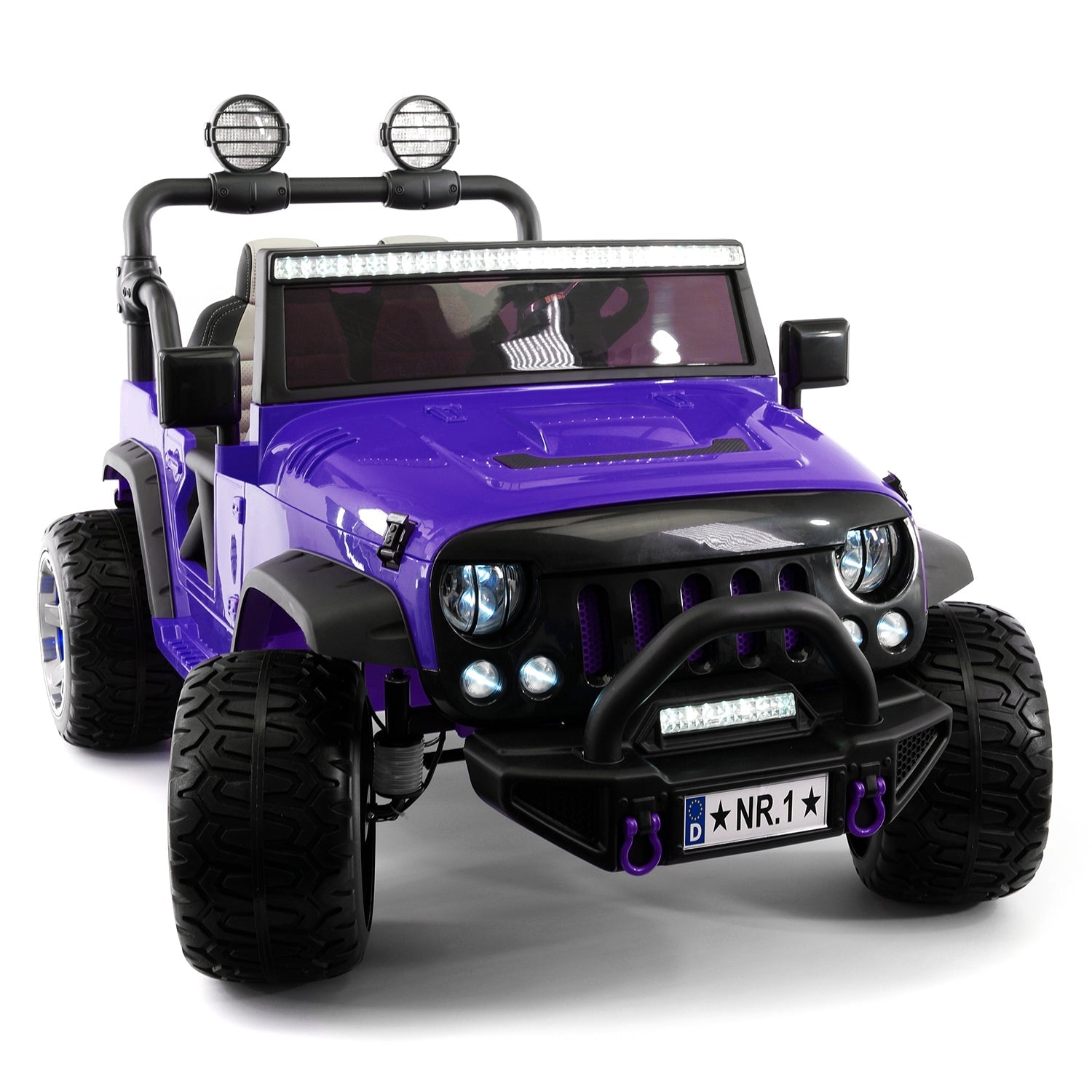 Trail Explorer 24v Kids Ride-on Car Truck With R/c Parental Remote | Purple