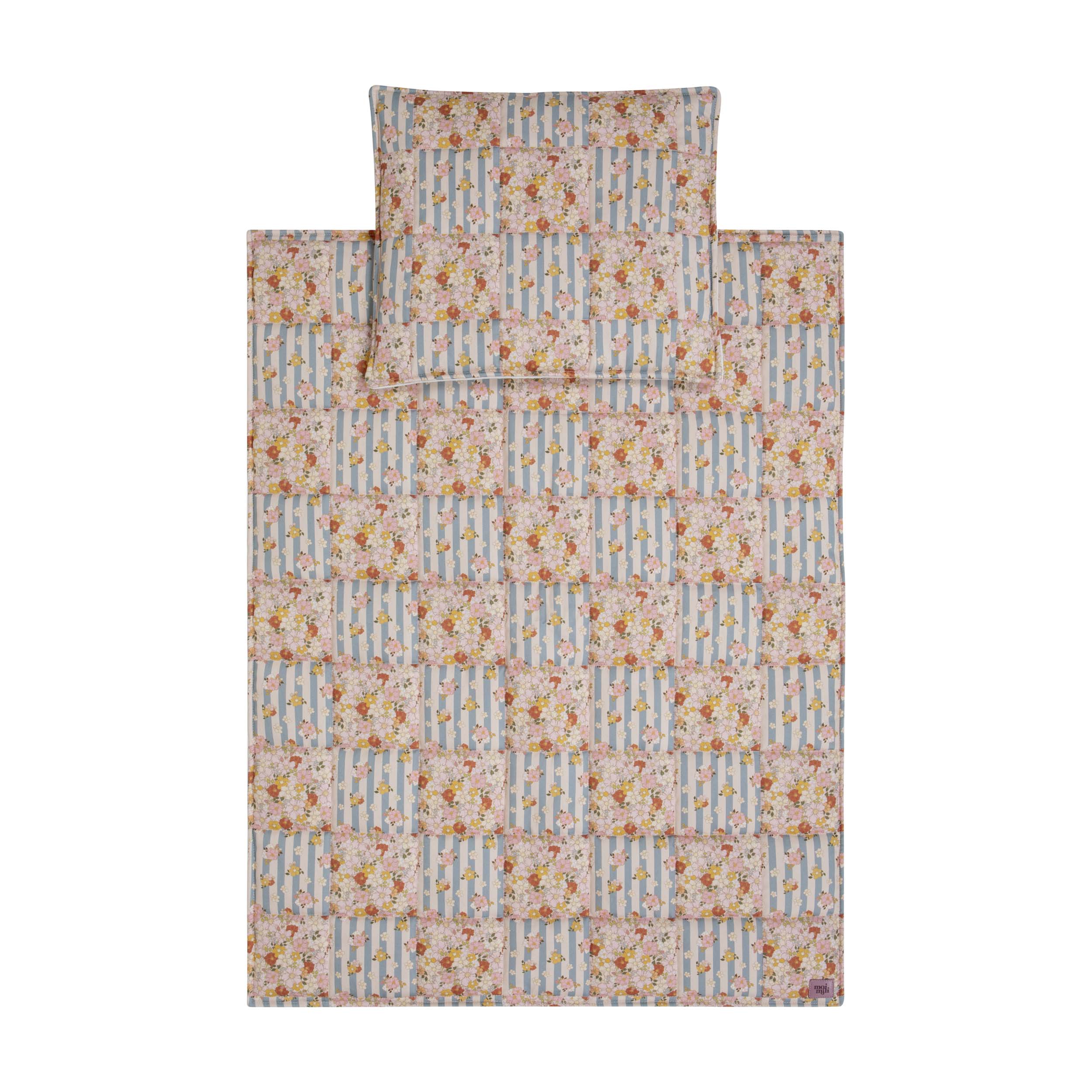 Cotton Quilted "summer Garden" Child Cover Set