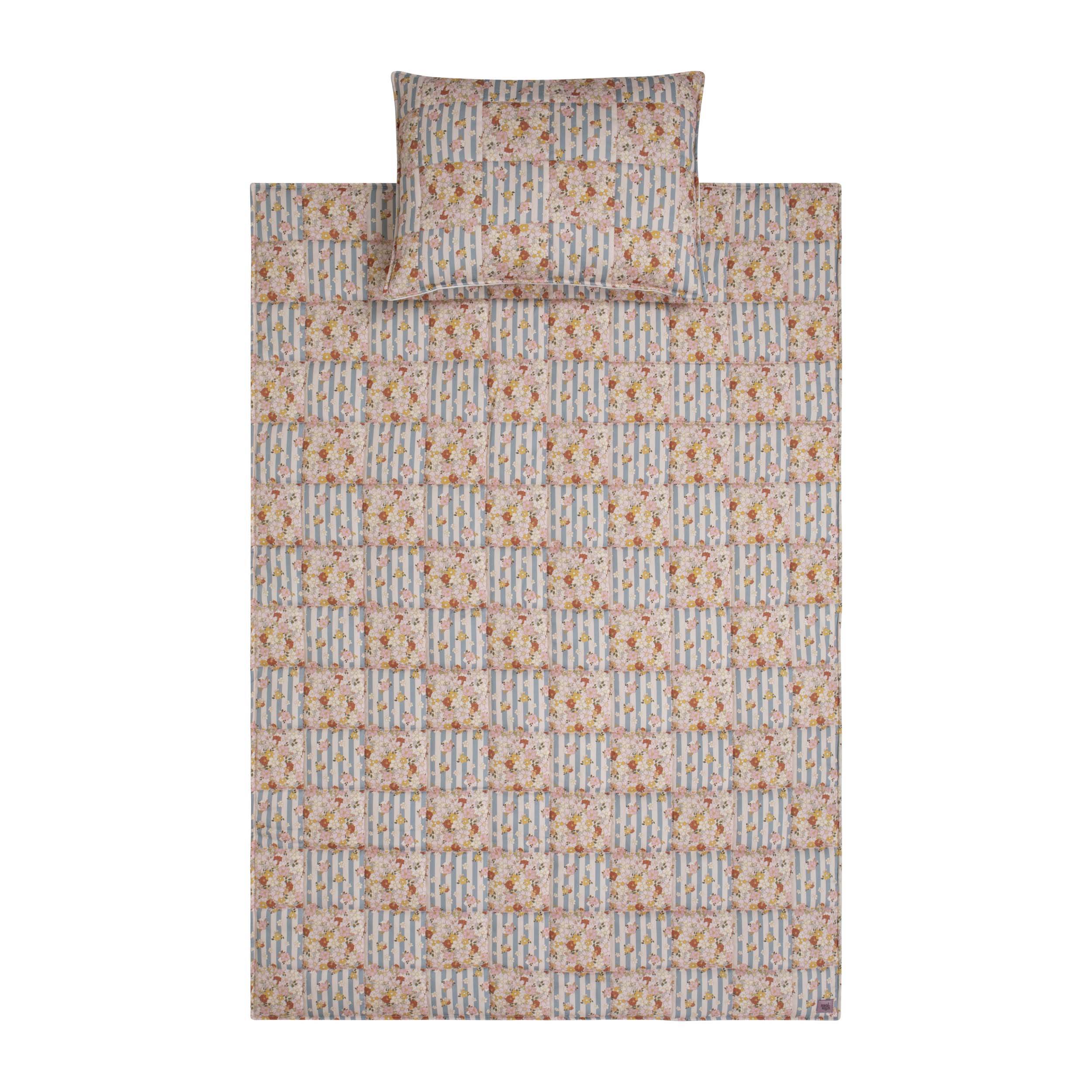 Cotton Quilted "summer Garden" Child Cover Set (large)