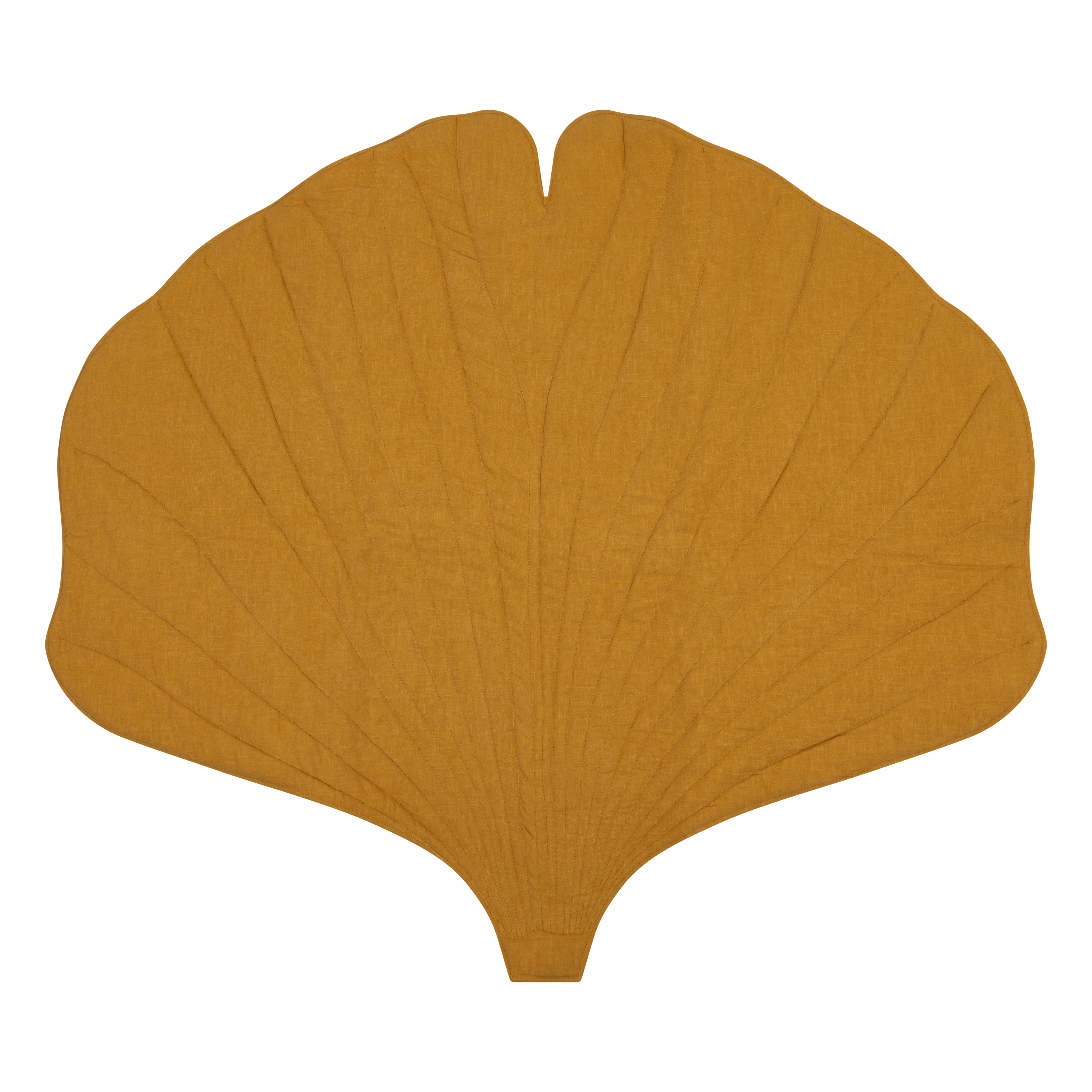 Linen Mango Ginkgo Leaf Mat