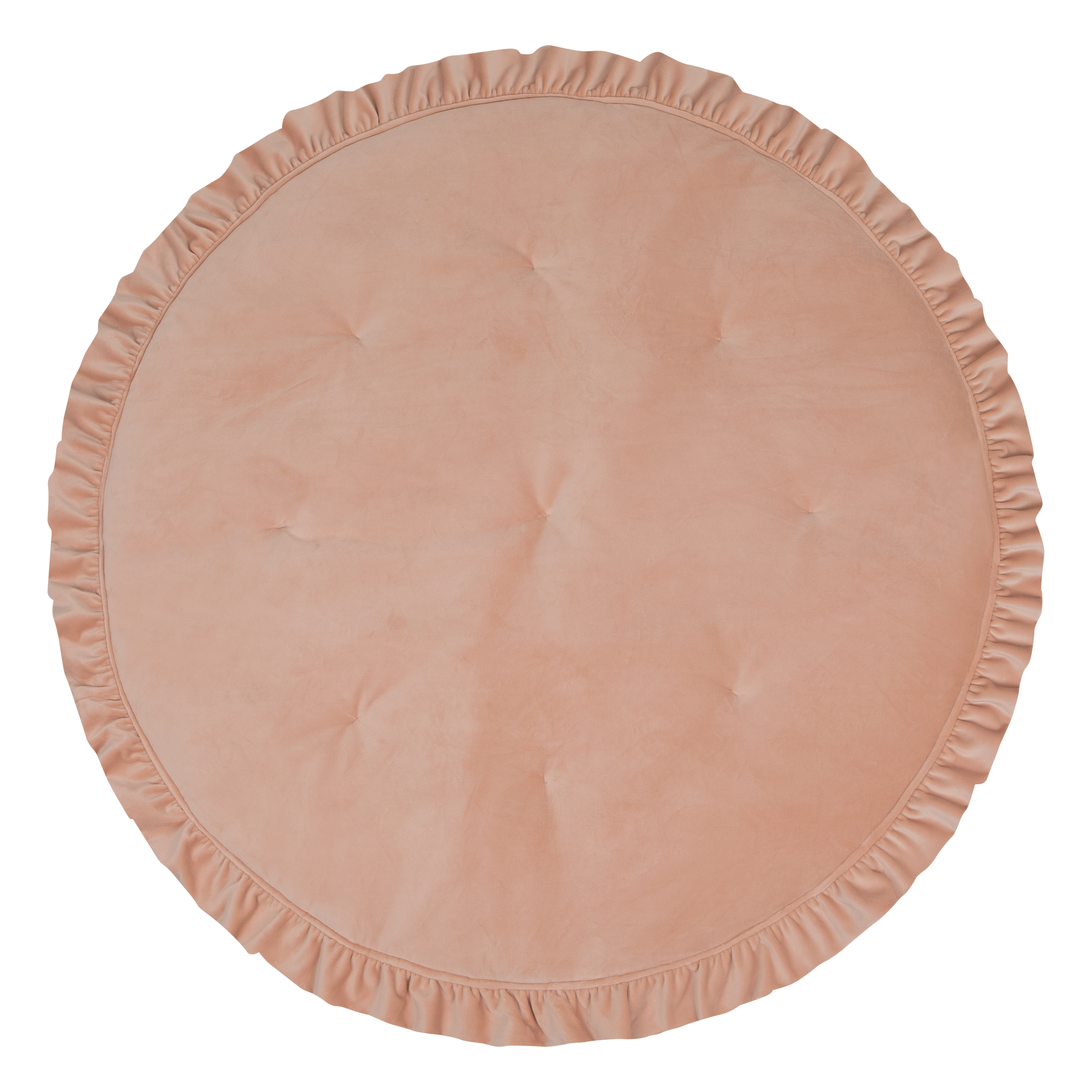 Soft Velvet Latte Mat With Frill