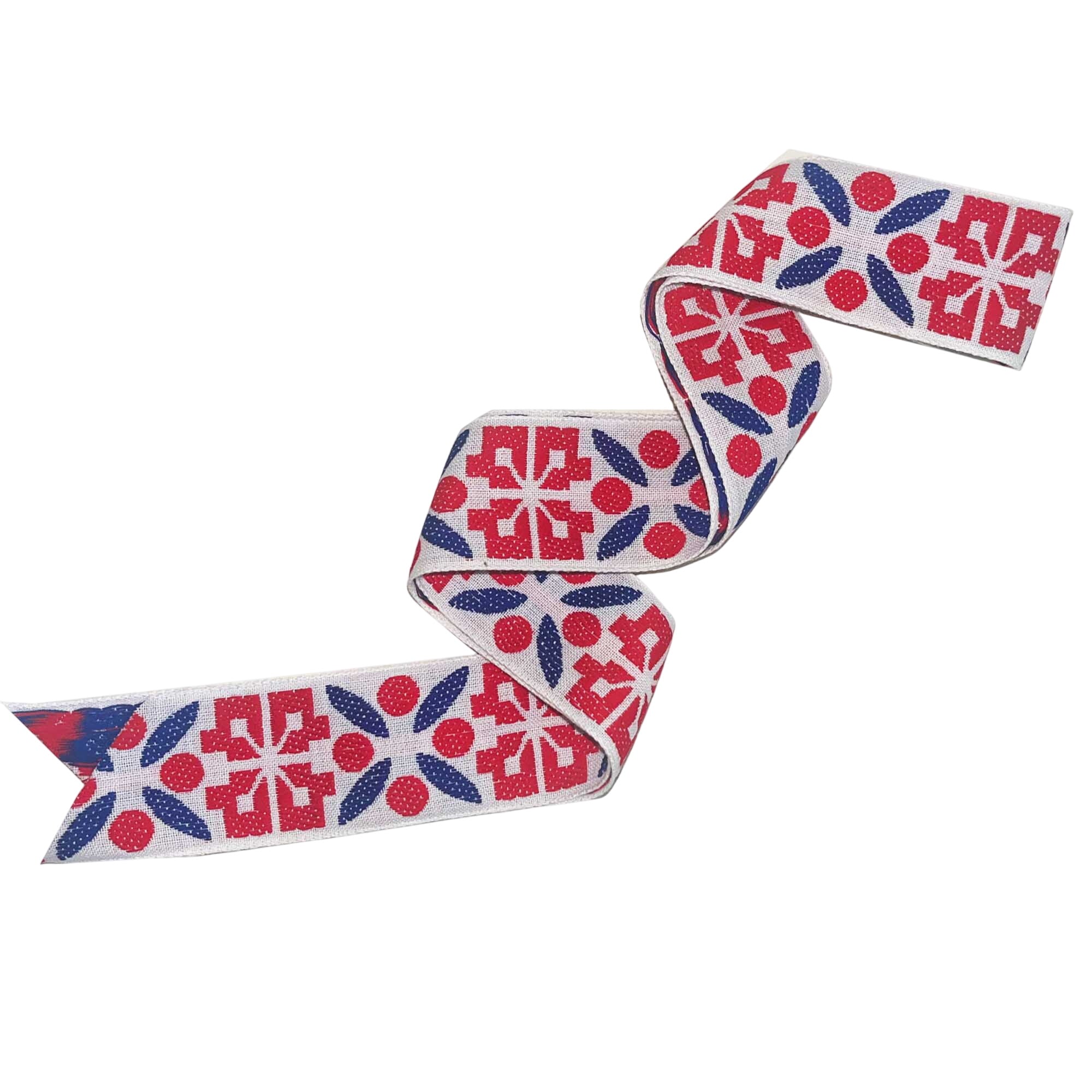 Vintage Americana Geometric Ribbon - Short