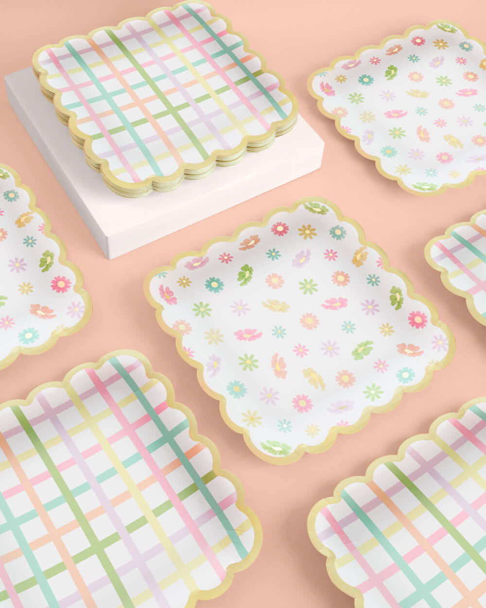 Let's Partea Plates - 24 Foil Paper Plates