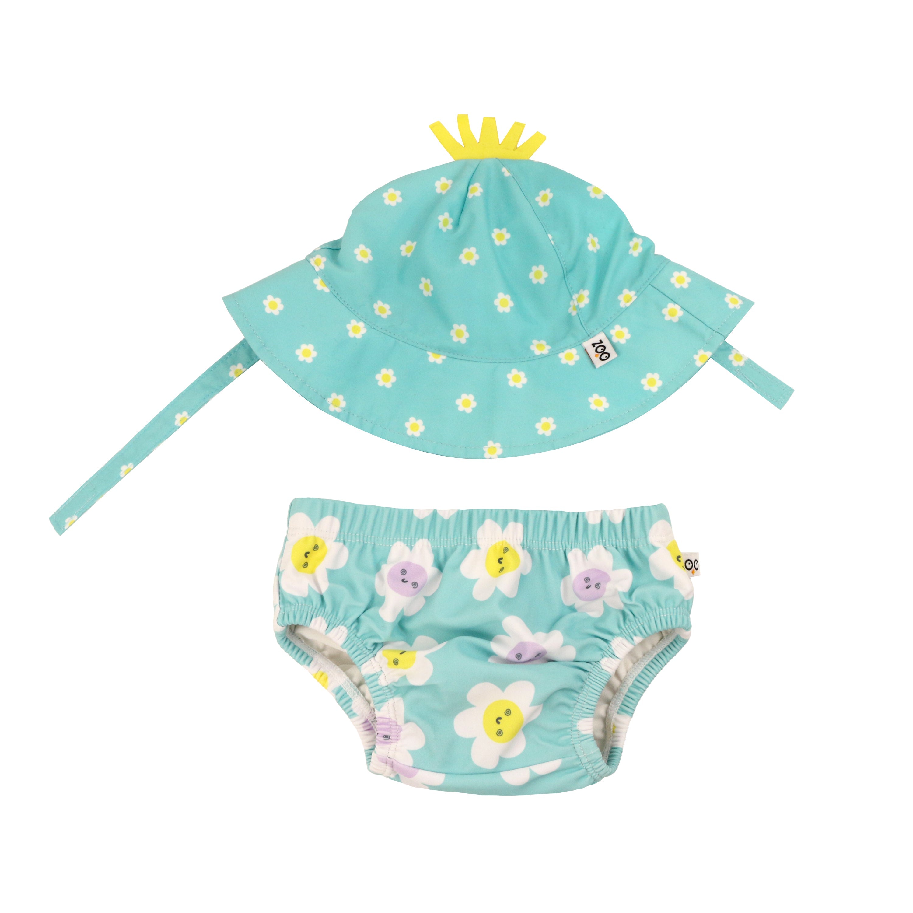 Baby Swim Diaper & Sun Hat Set - Daisy **pre-order (orders Will Ship In Full Early March '25)**