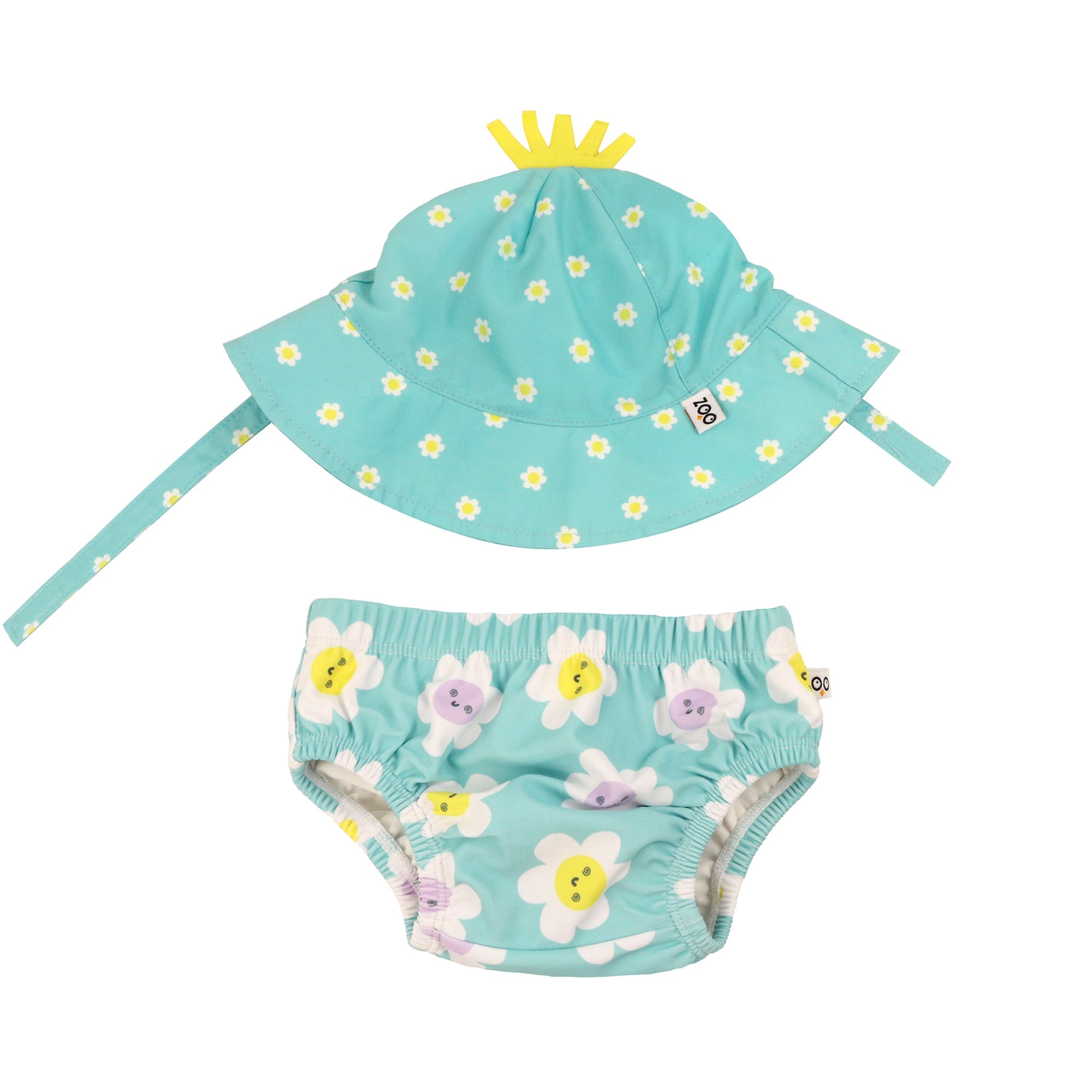Baby Swim Diaper & Sun Hat Set - Daisy **pre-order (orders Will Ship In Full Early March '25)**