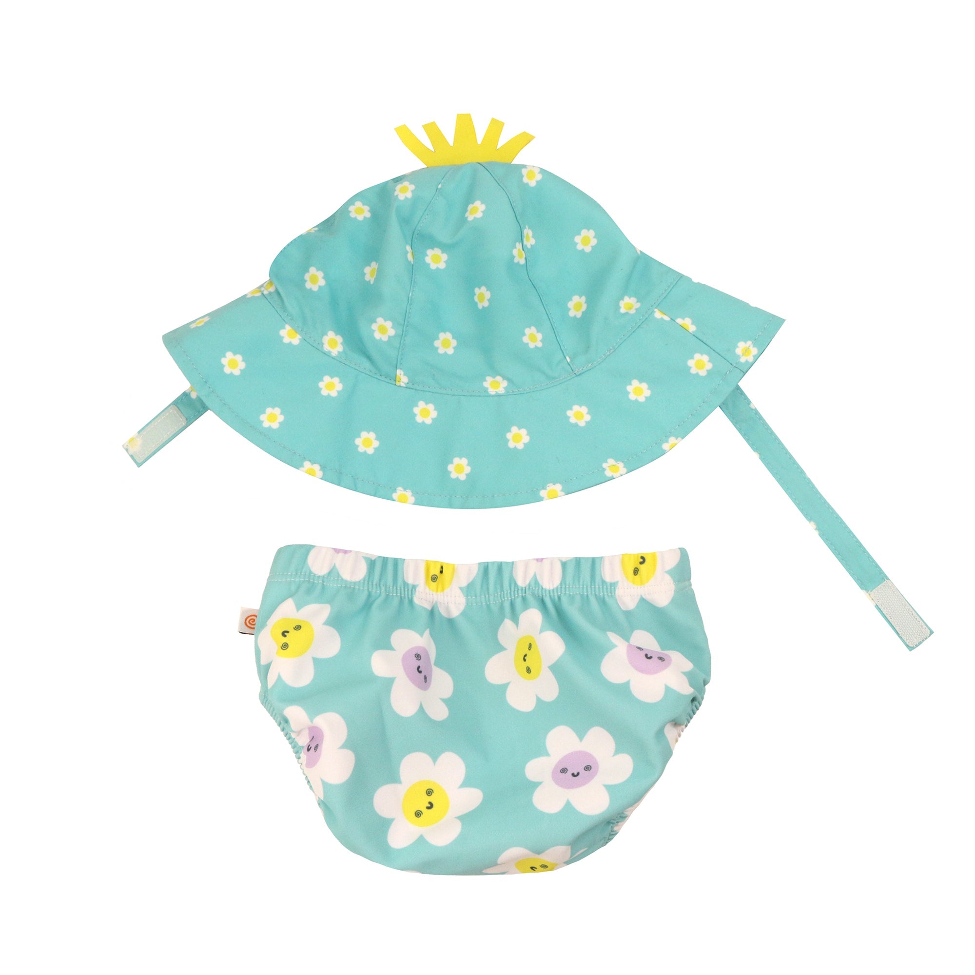 Baby Swim Diaper & Sun Hat Set - Daisy **pre-order (orders Will Ship In Full Early March '25)**