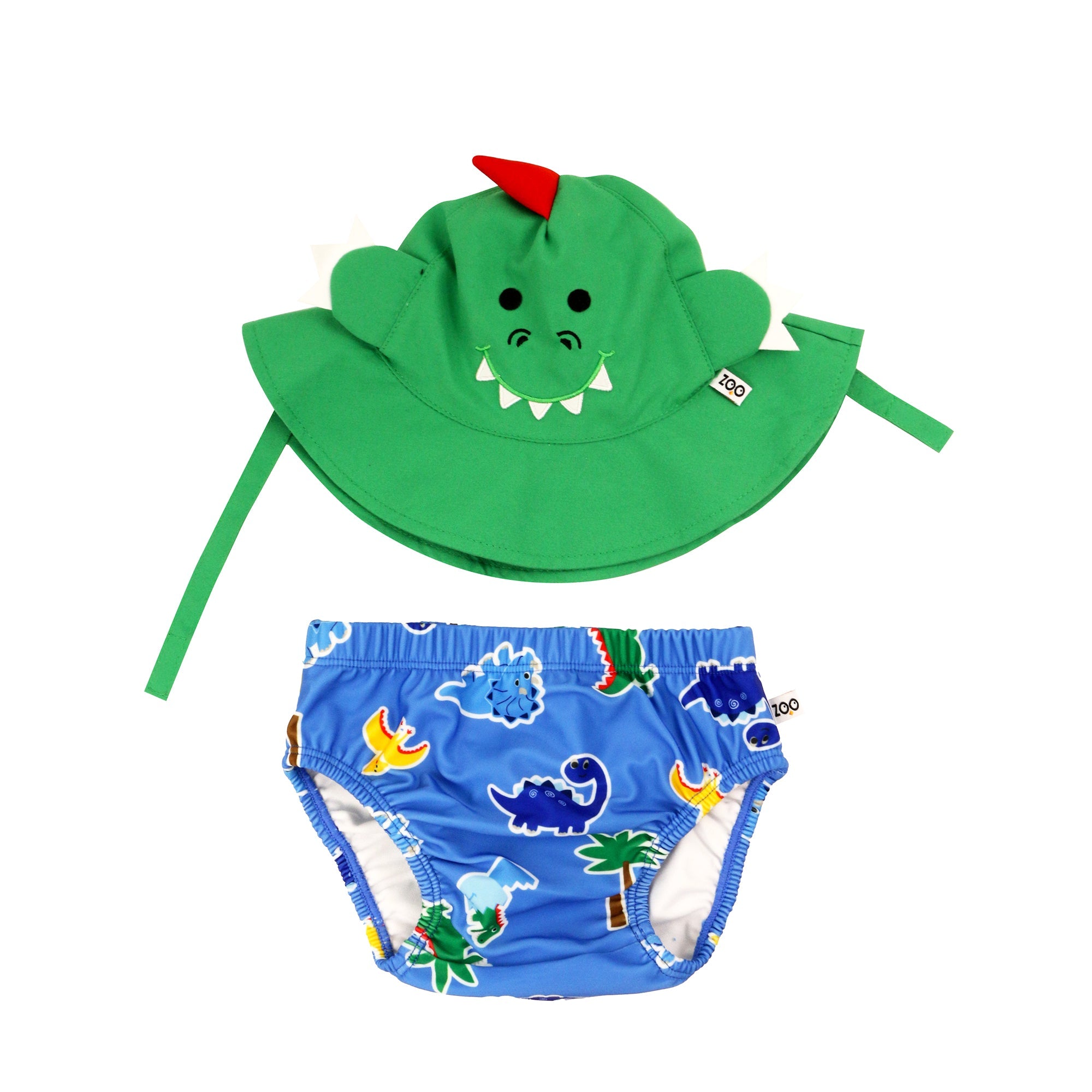 Baby Swim Diaper & Sun Hat Set - Devin The Dino & Friends **pre-order (orders Will Ship In Full Early March '25)**