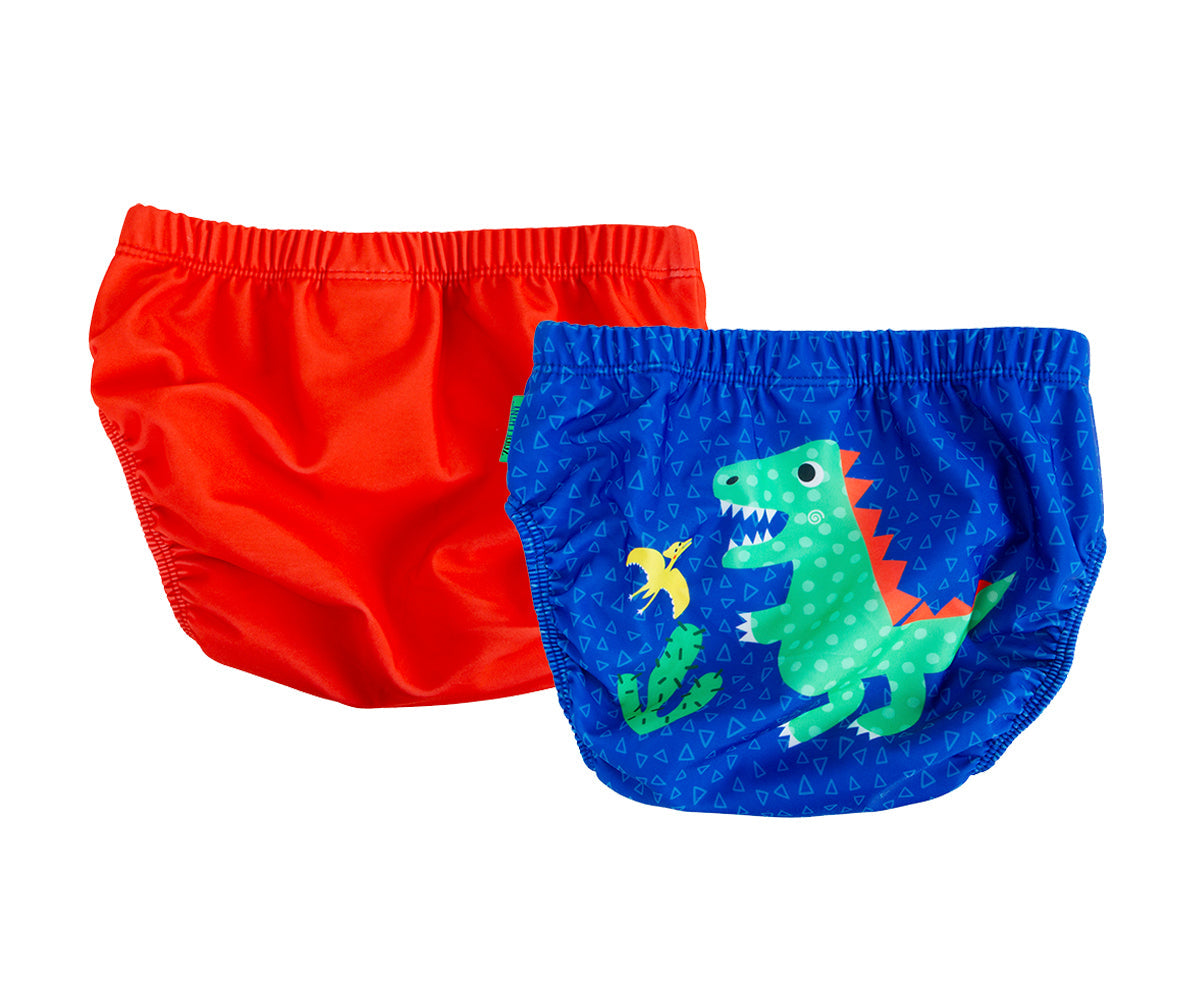 Baby/toddler Reuseable Swim Diaper Set (2 Pcs) - Dinosaur