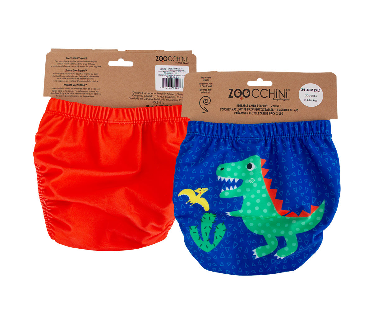 Baby/toddler Reuseable Swim Diaper Set (2 Pcs) - Dinosaur
