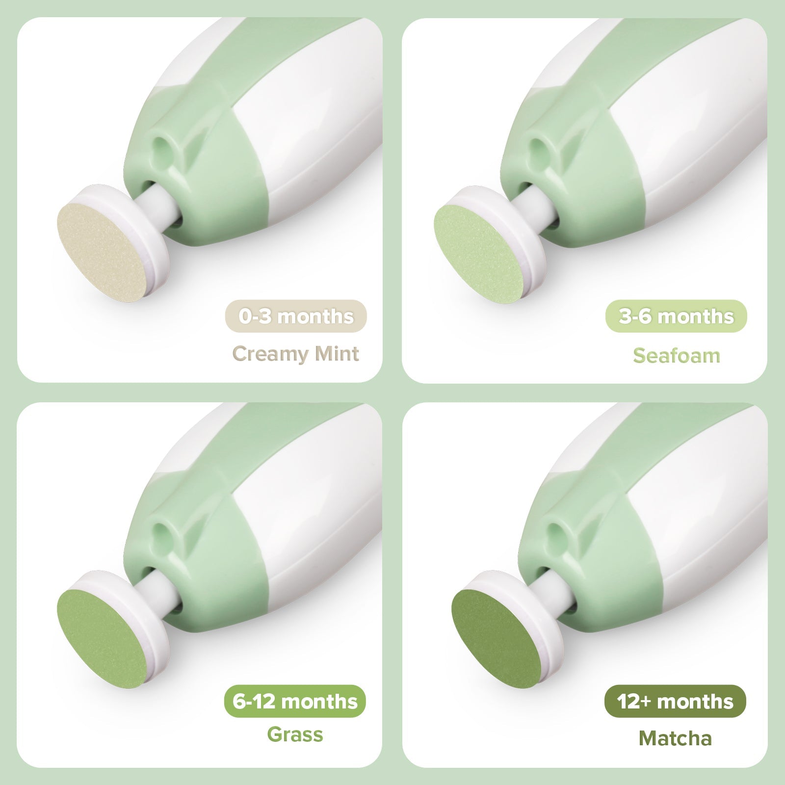 Haakaa Nail Trimmer Replacement Pads - Meadow, 4 Pk