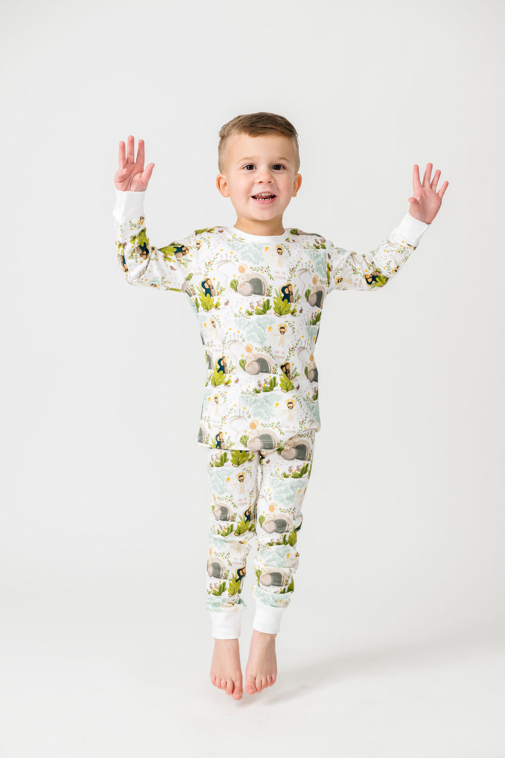 He Is Risen Pj Long Sleeve Set Cotton