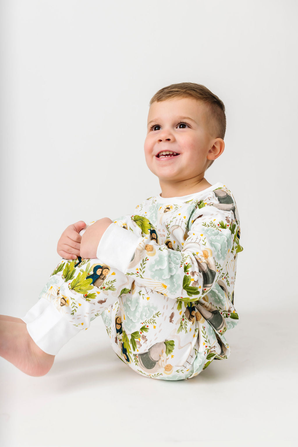 He Is Risen Pj Long Sleeve Set Cotton