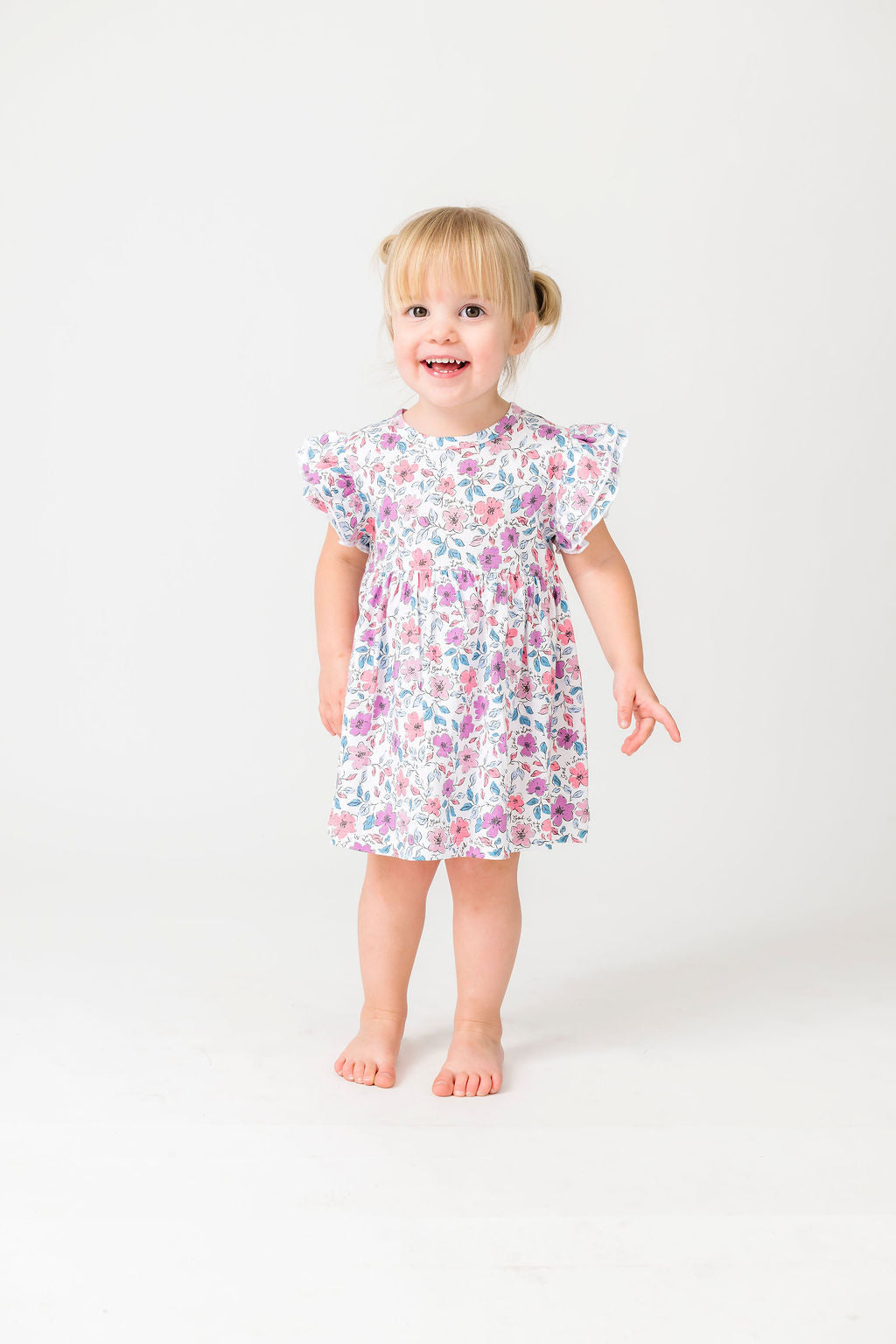 God Is Love Short Sleeve Twirl Dress Bodysuit Cotton