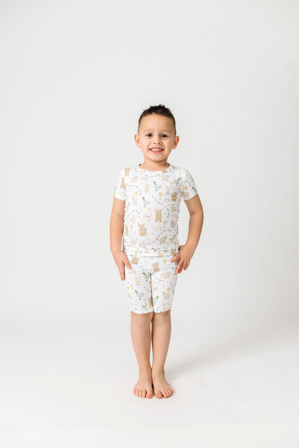 New Birth Pj Shorts Set Bamboo