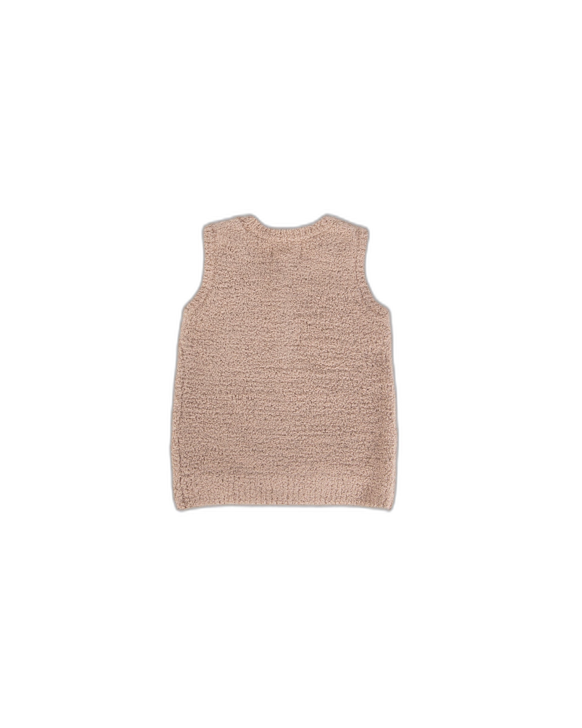Sleeveless Henley - Fuzzy
