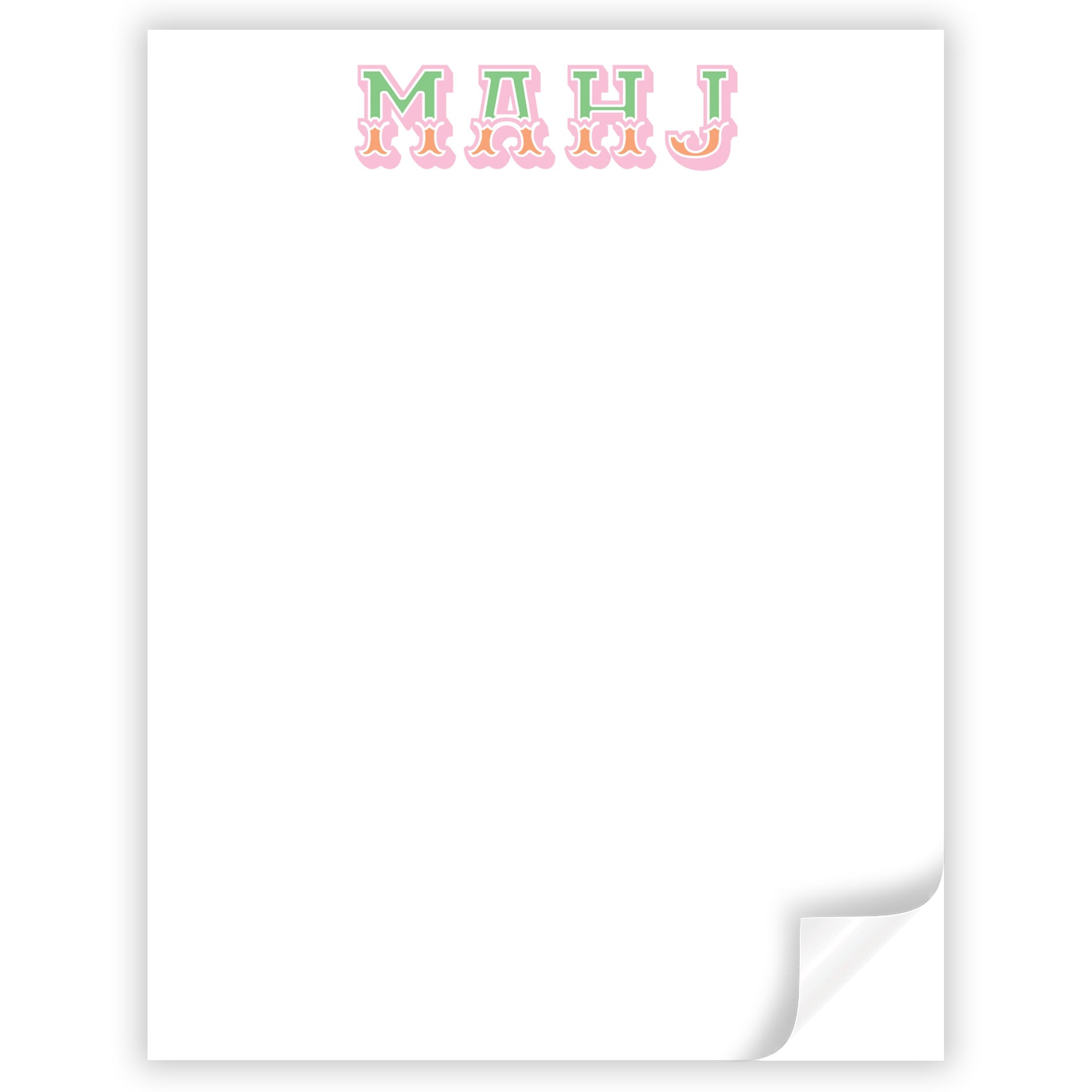 Mahj Fishtail Notepad