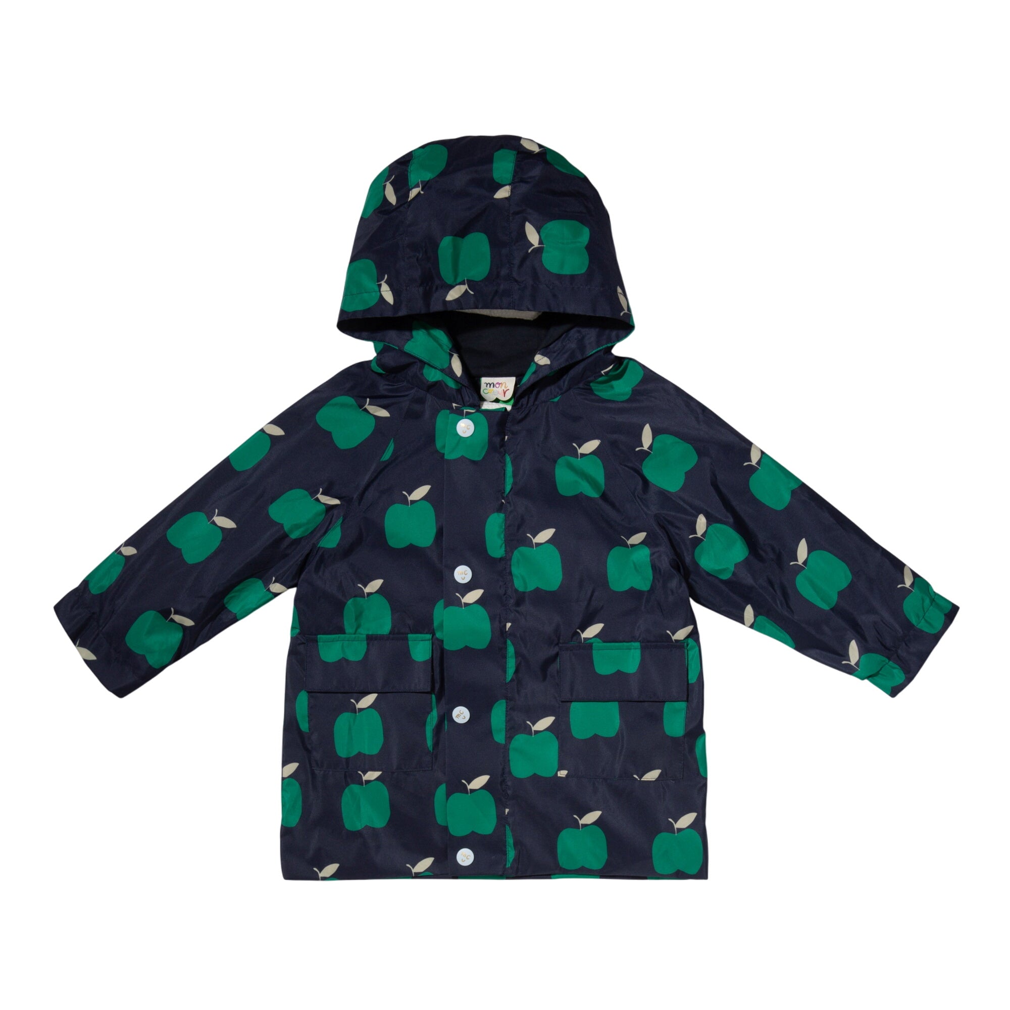 Recycled Fabric Apple Kid Raincoat