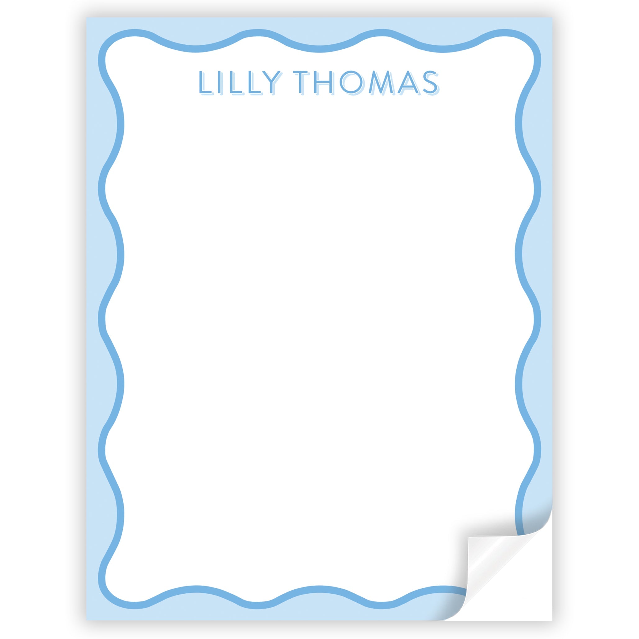 Blue Wave Notepad
