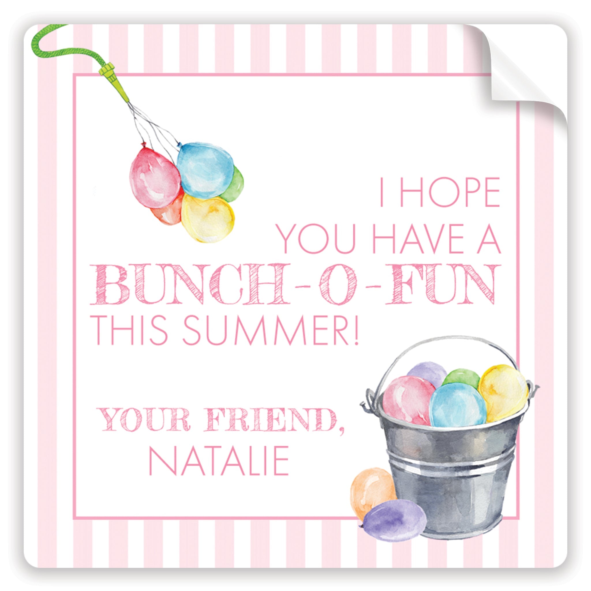 Pink Bunch-o-fun Stickers