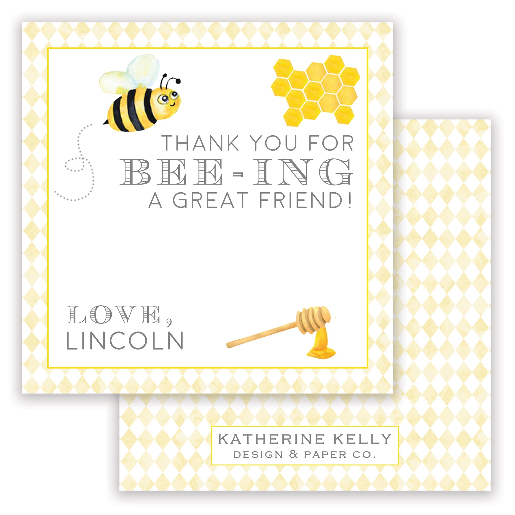 Bee-ing A Great Friend Enclosure Card