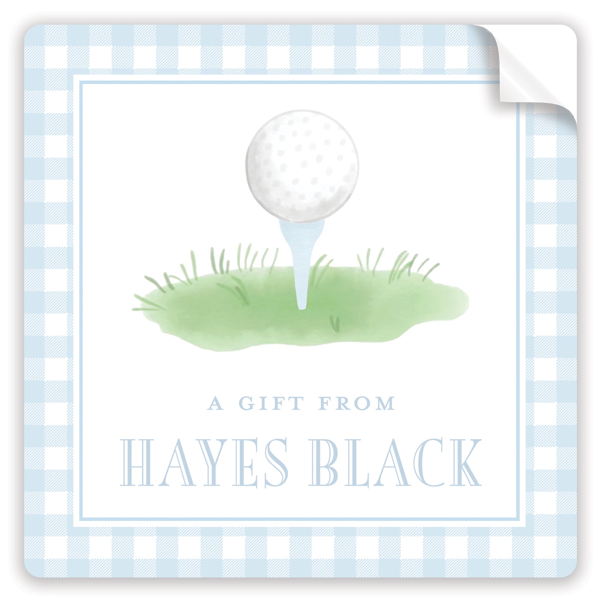 Blue Golf Stickers