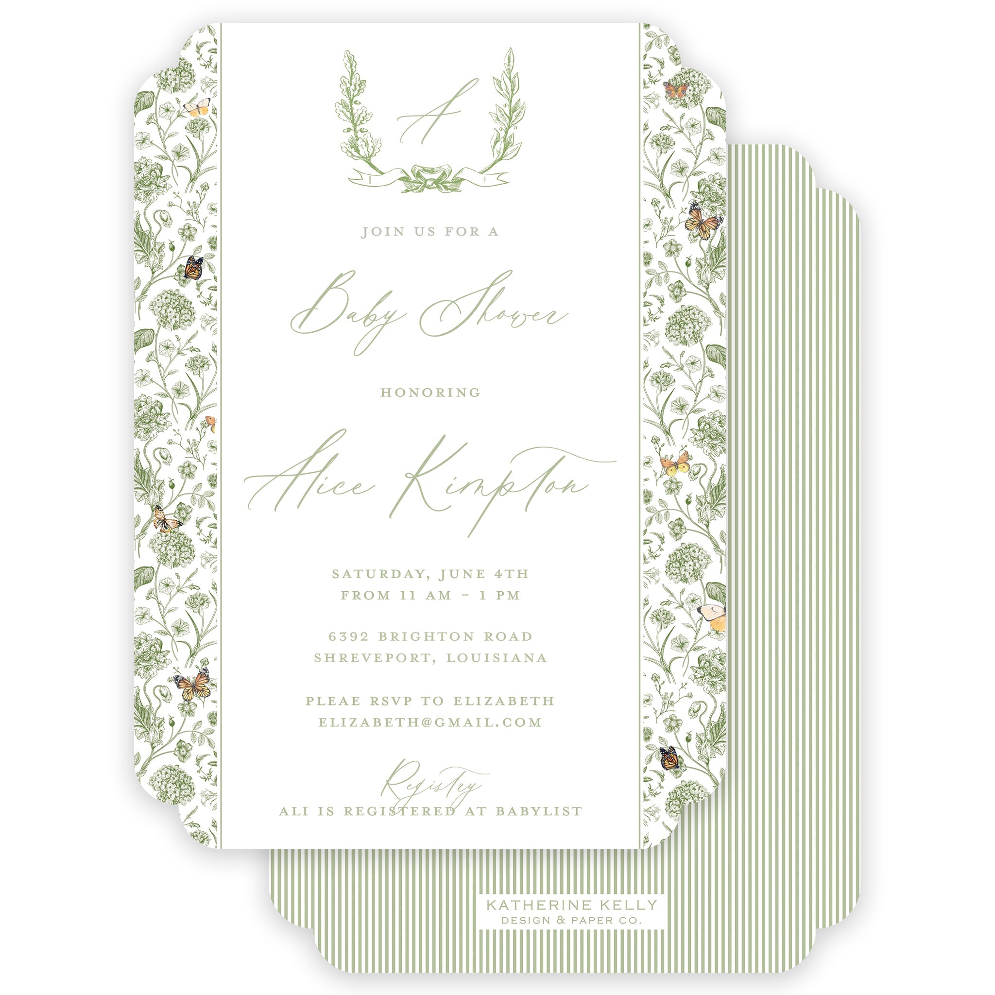 Butterfly Garden Party Invitation
