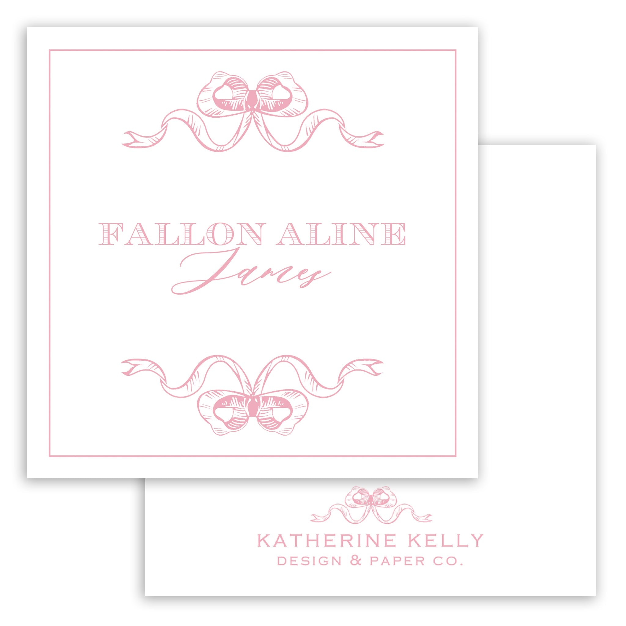 Double Bow Enclosure Card