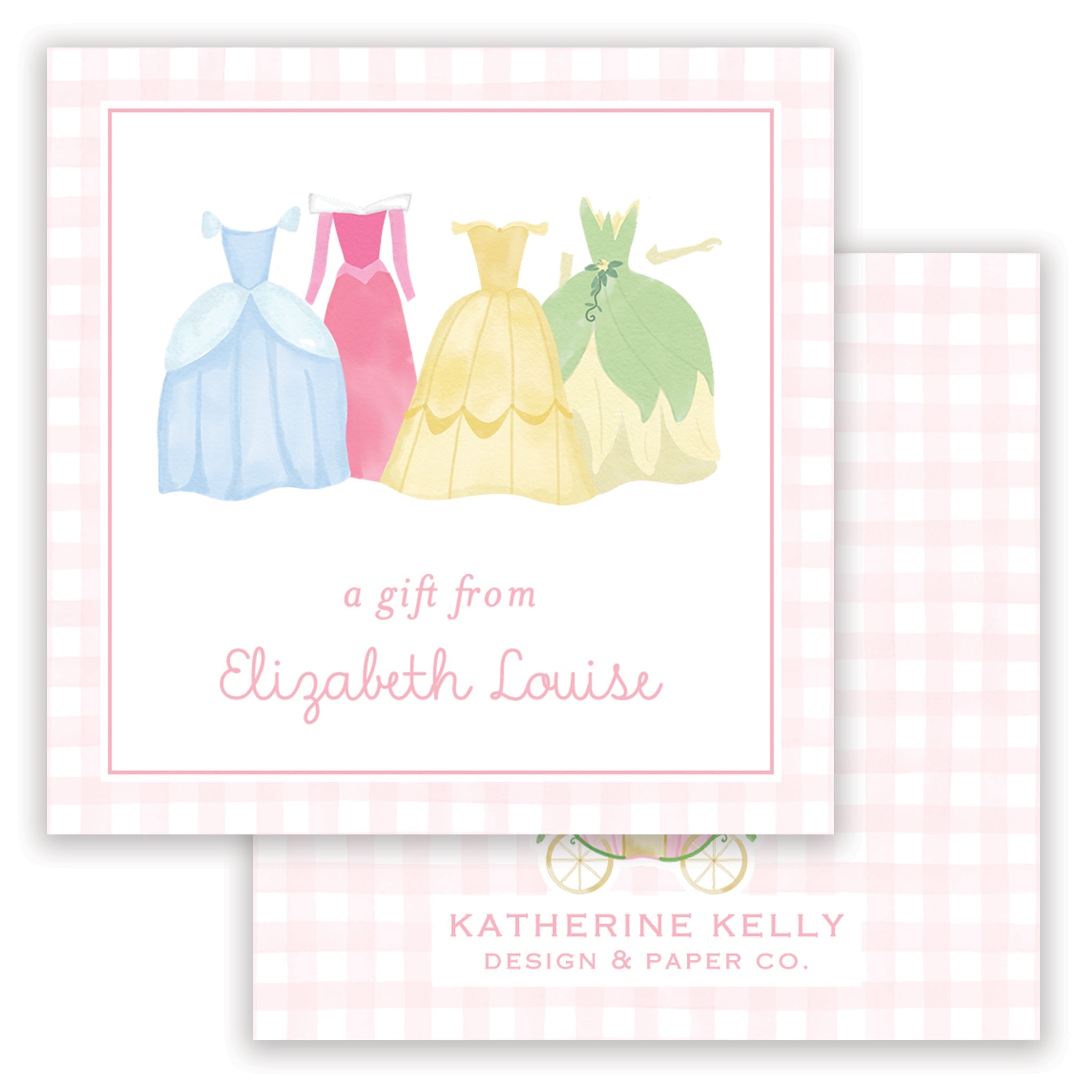 Princess Dresses Enclosure Card