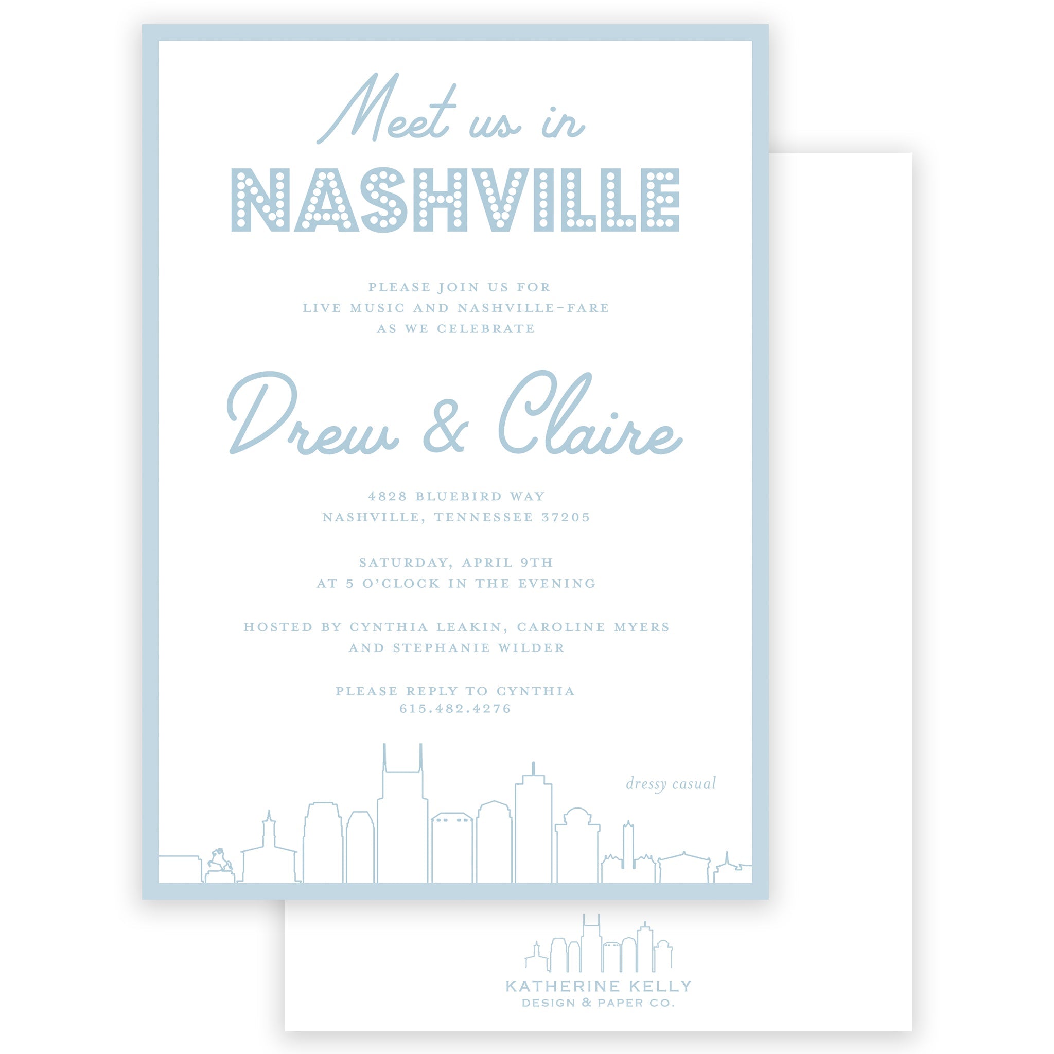 Nashville Skyline Party Invitation