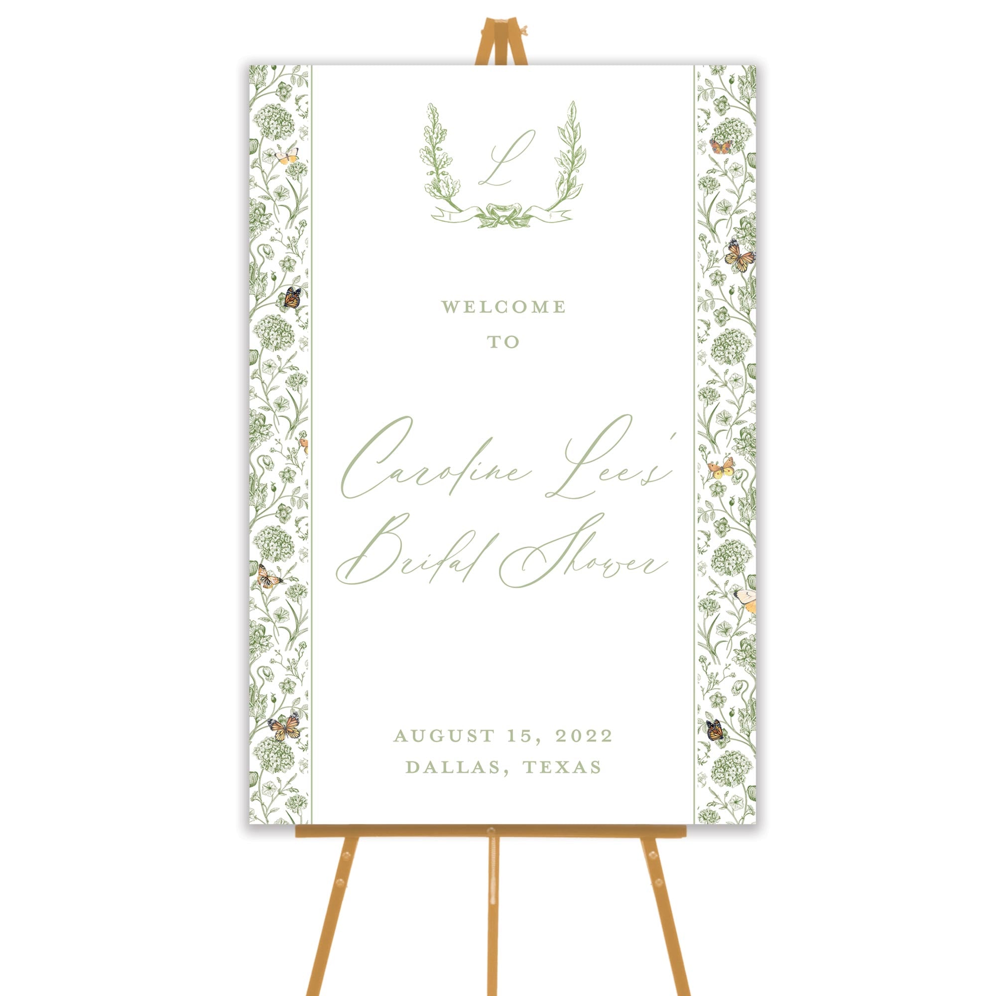 Butterfly Garden Welcome Sign