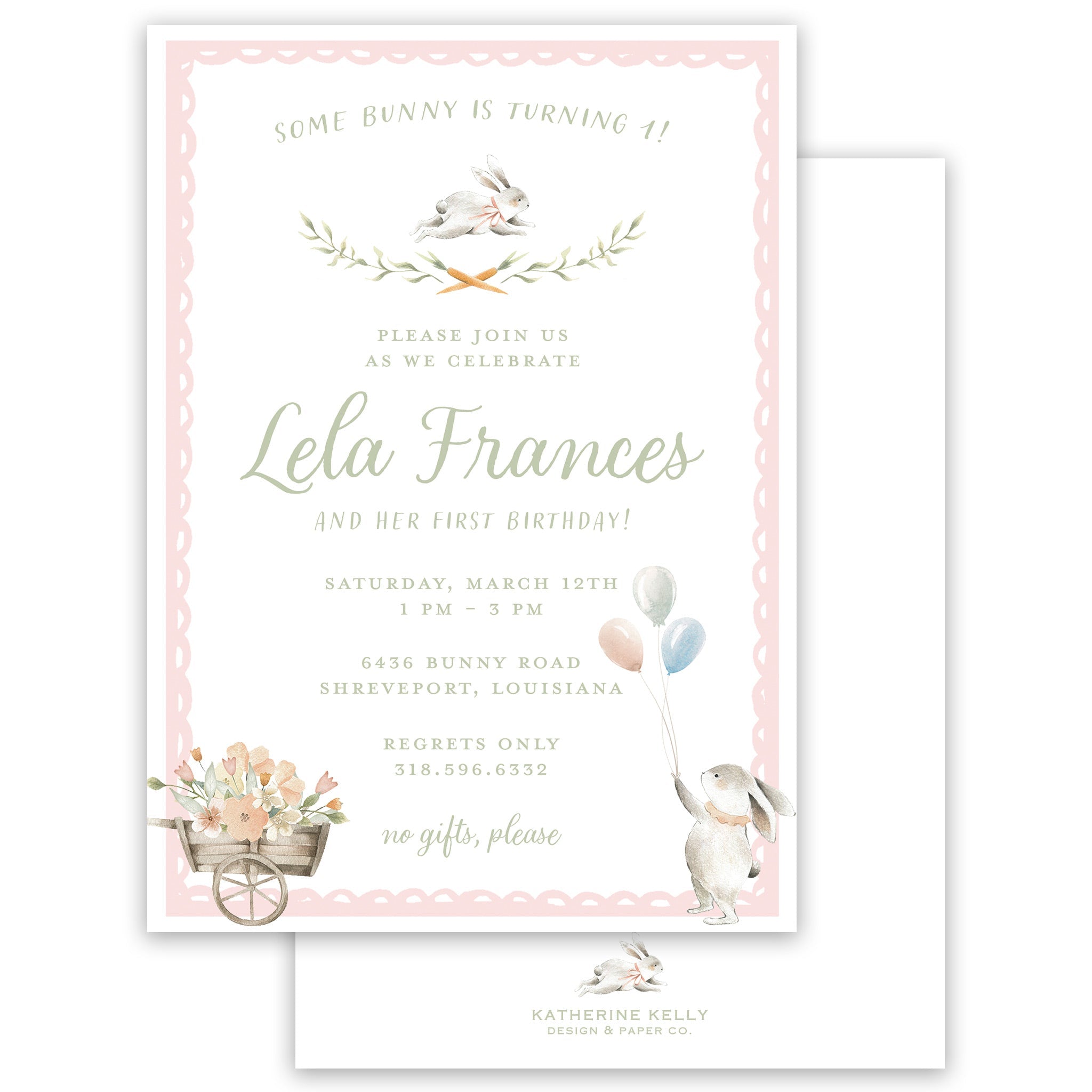 Some Bunny's Birthday Invitation