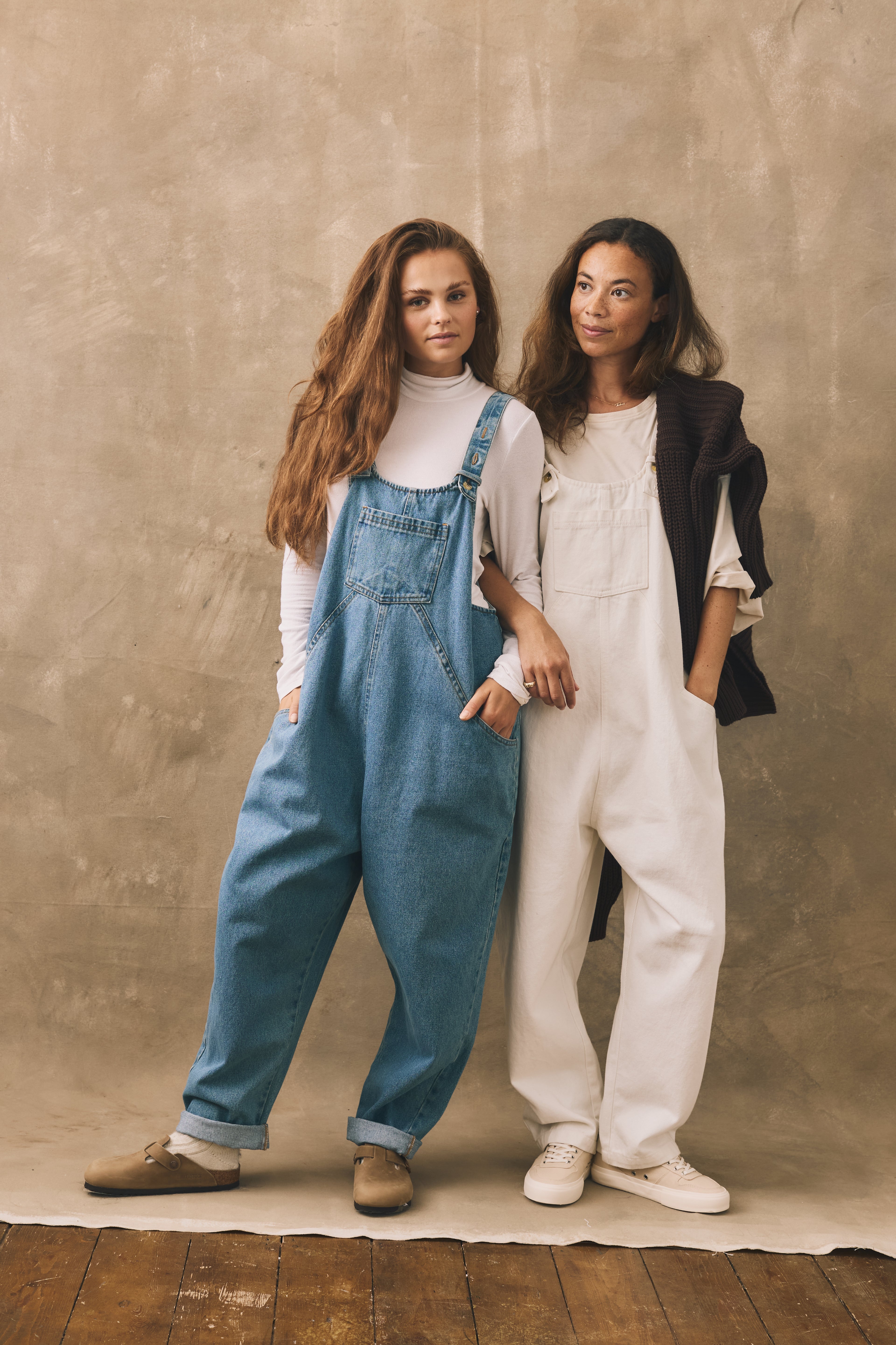 The Oversized Denim Dungaree - Women's