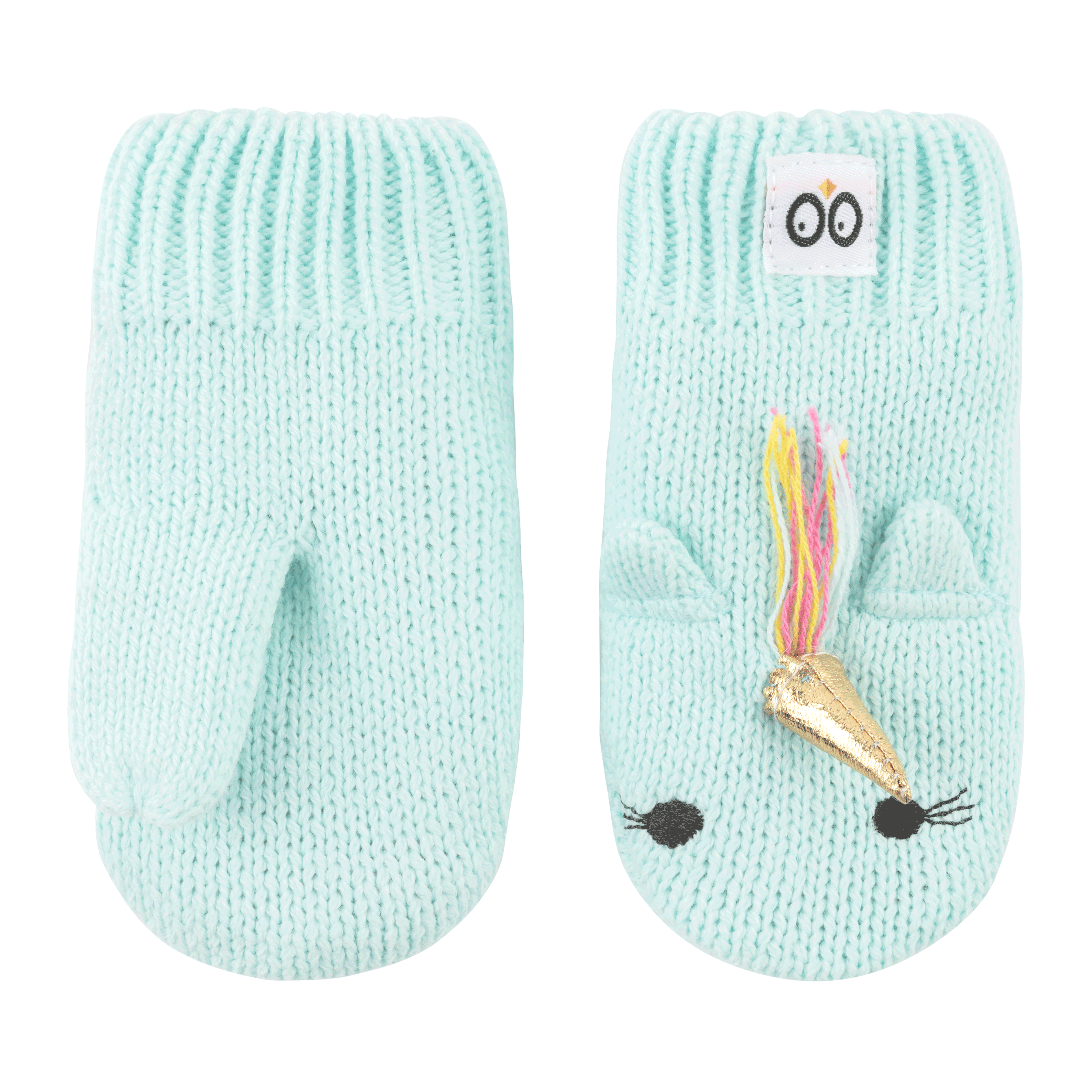 Baby/toddler Knit Mittens - Allie The Alicorn