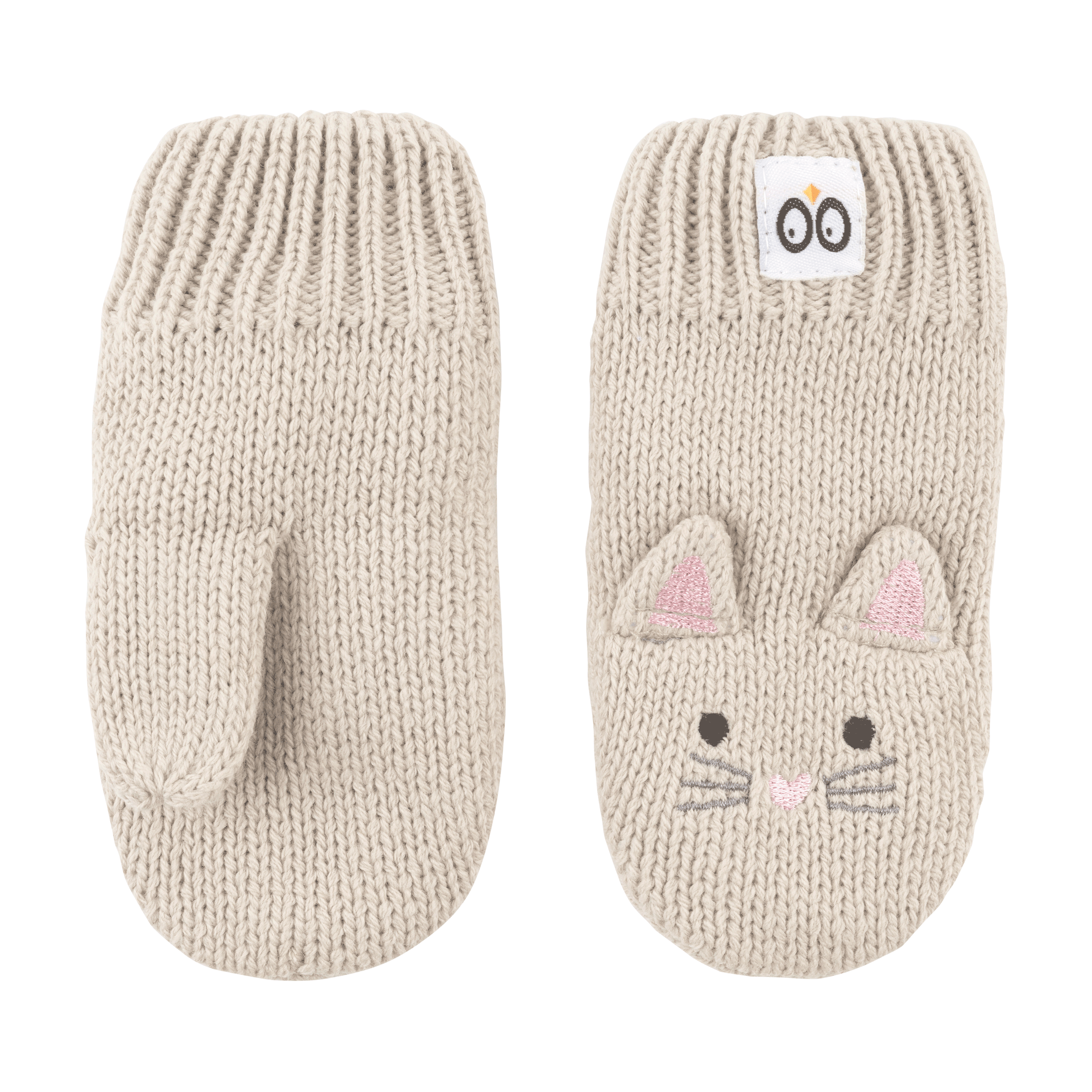 Baby/toddler Knit Mittens - Kallie The Kitten