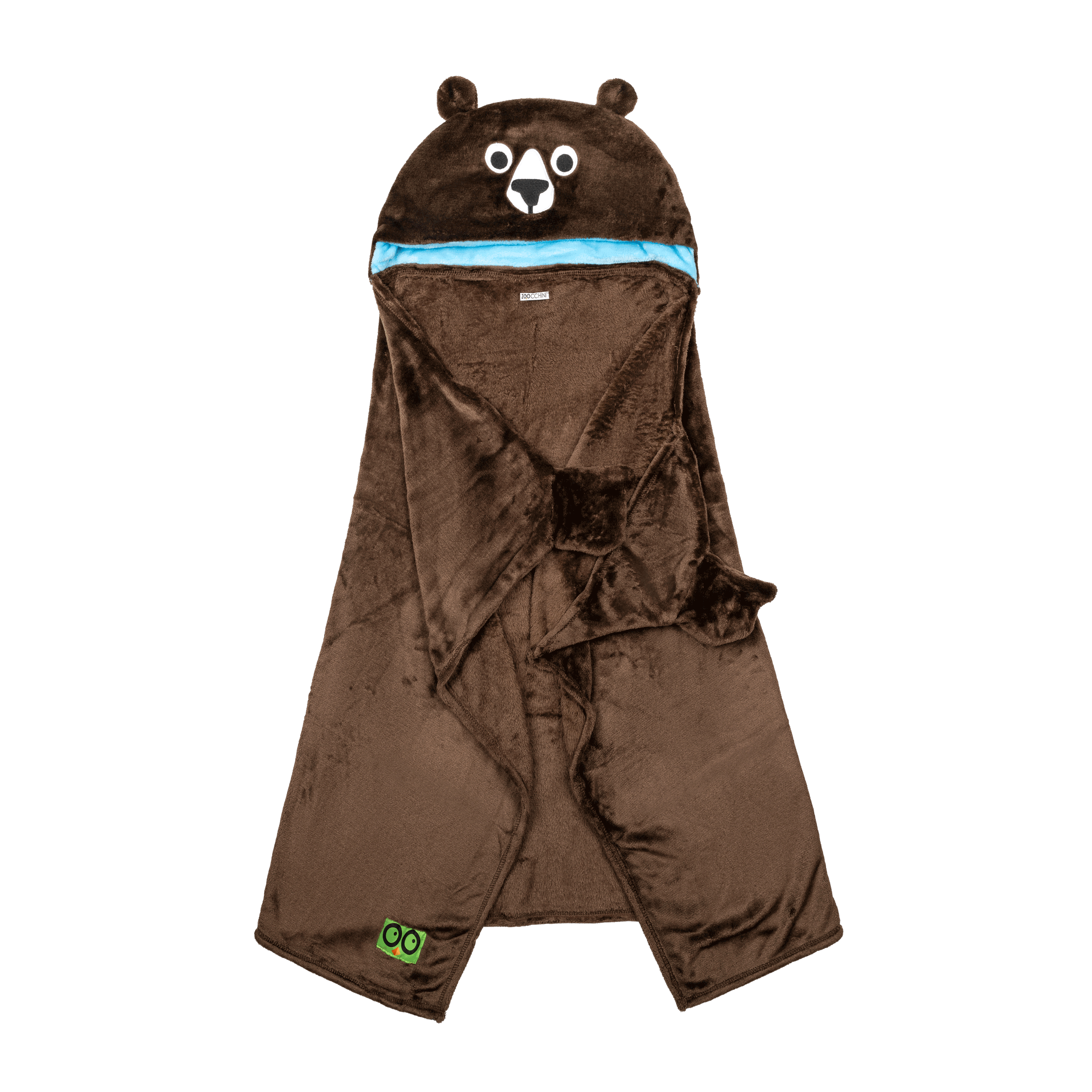 Toddler/kids Animal Hooded Blanket - Bosley The Bear