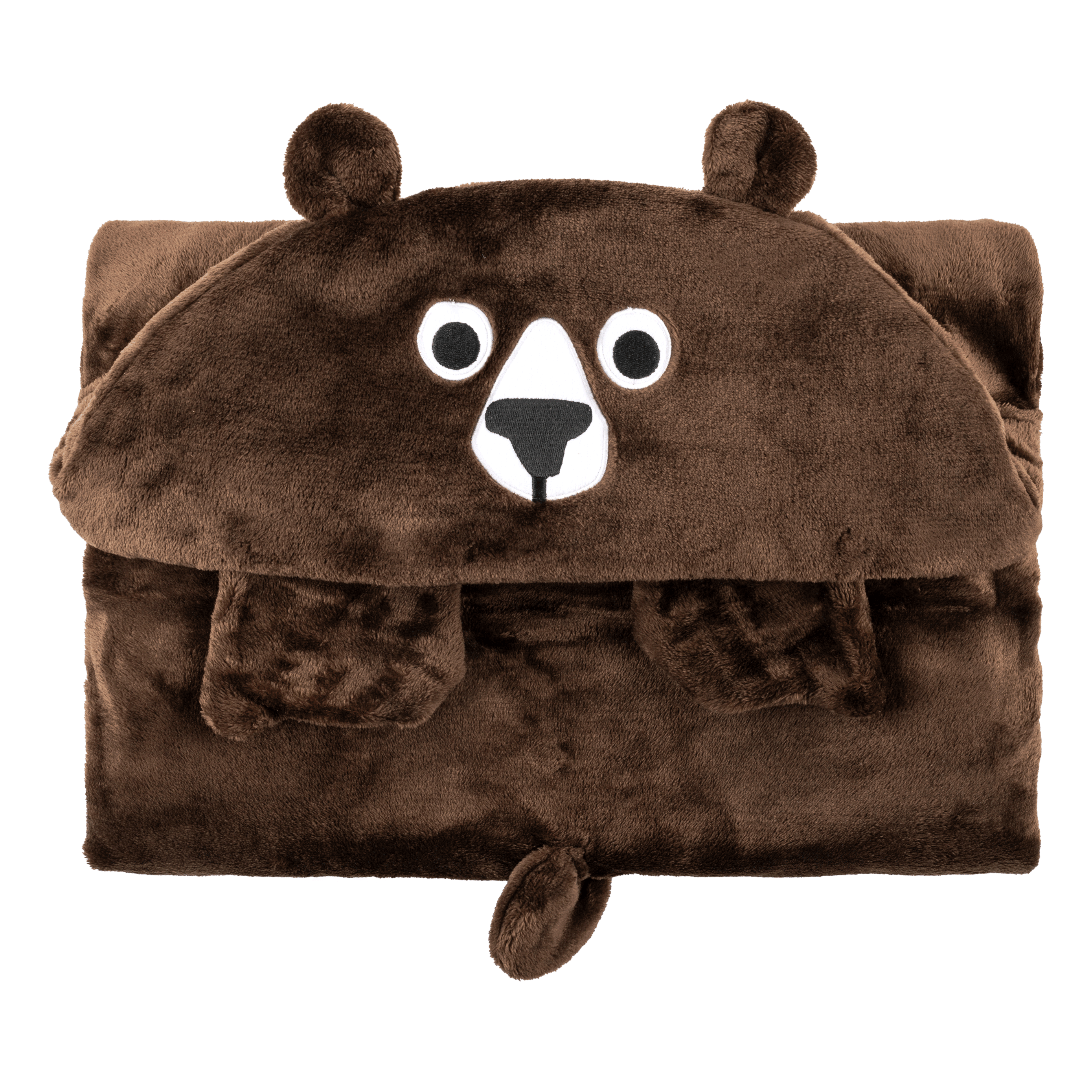Toddler/kids Animal Hooded Blanket - Bosley The Bear