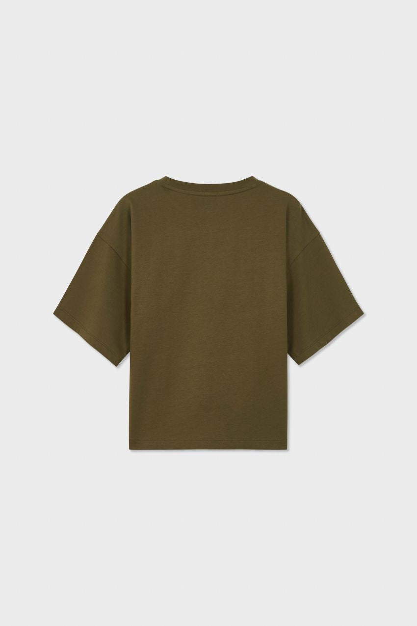 Relaxed Organic Cotton Trumpet Sleeve T-shirt