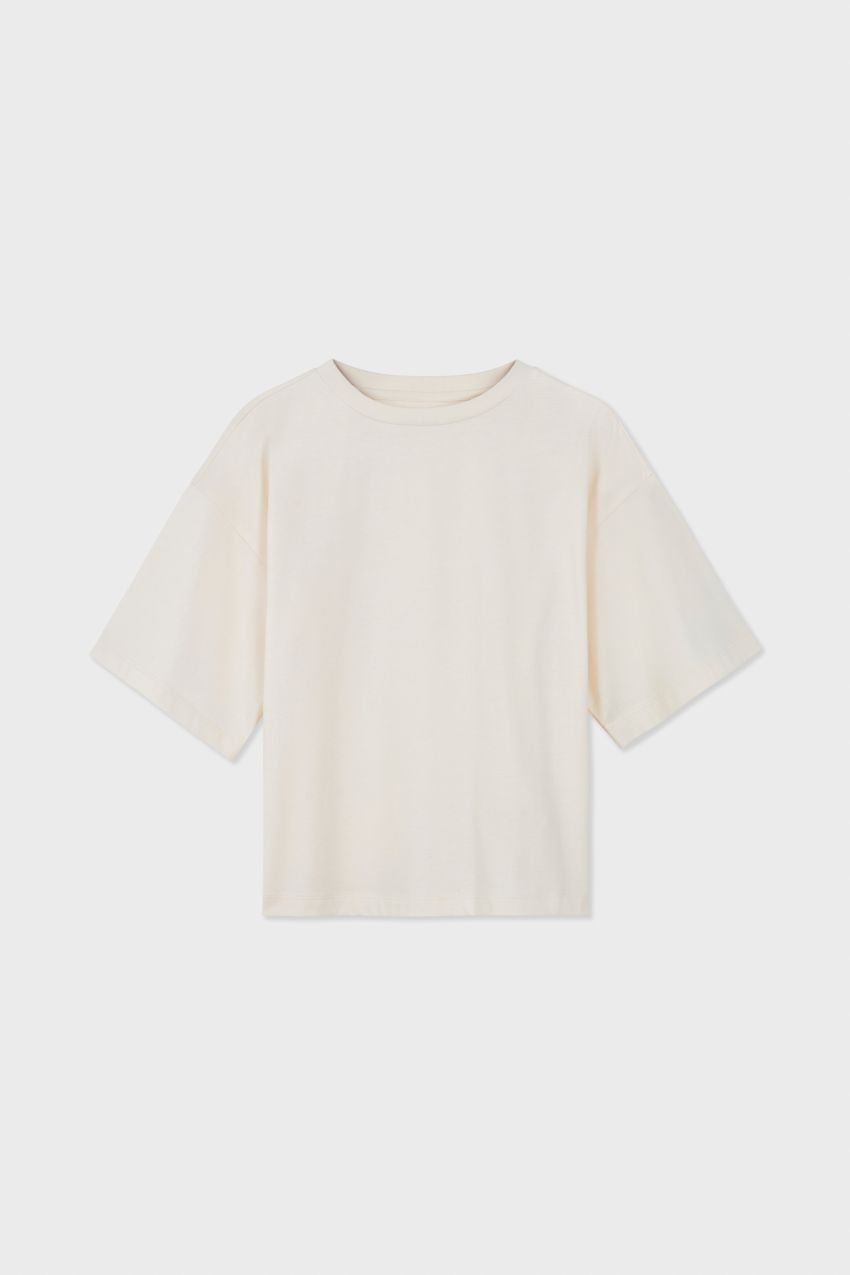 Relaxed Organic Cotton Trumpet Sleeve T-shirt