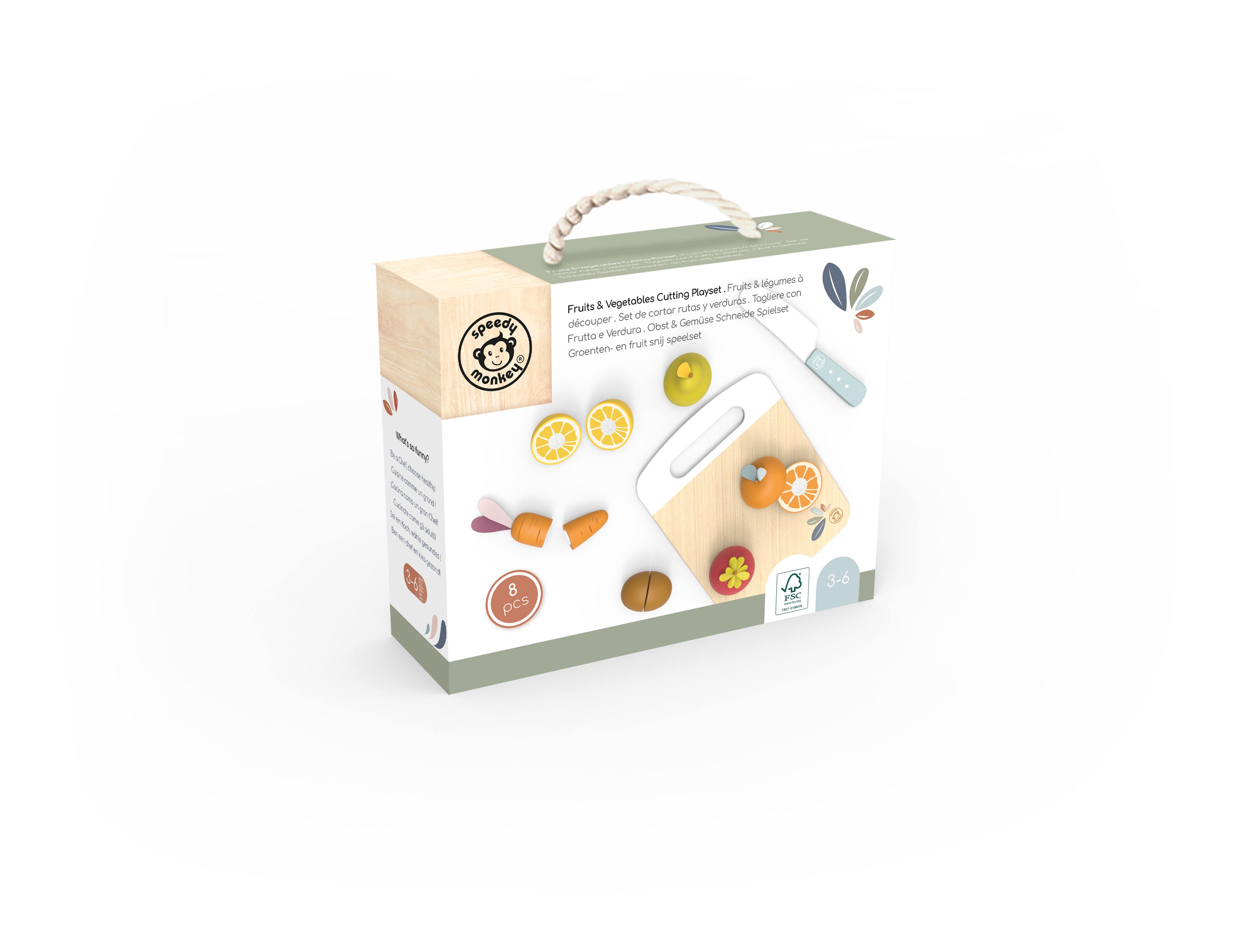 Fruits & Vegetables Cutting Playset